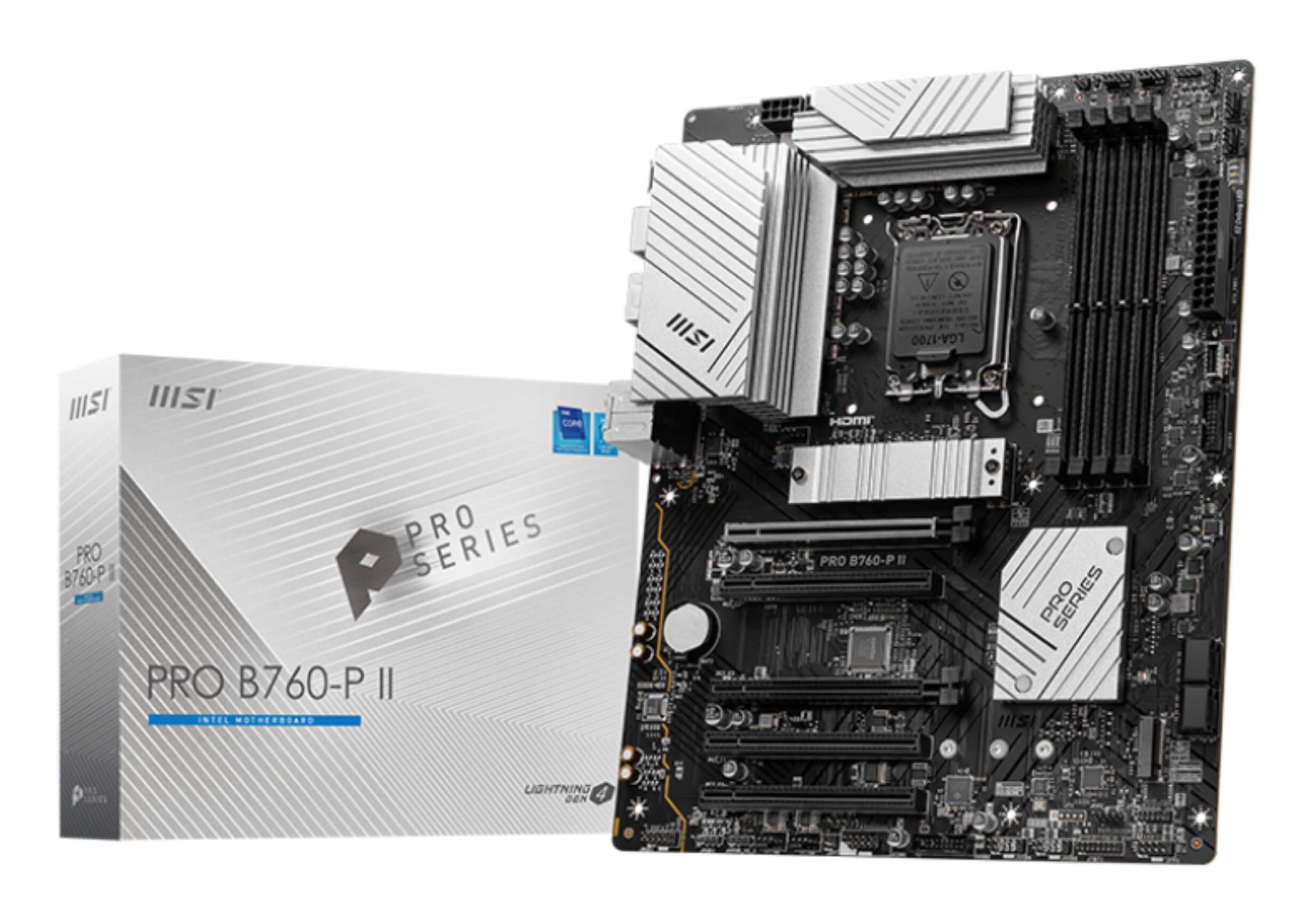 MSI Mainboard PRO B760-P II / 7E29-002R Black, silver