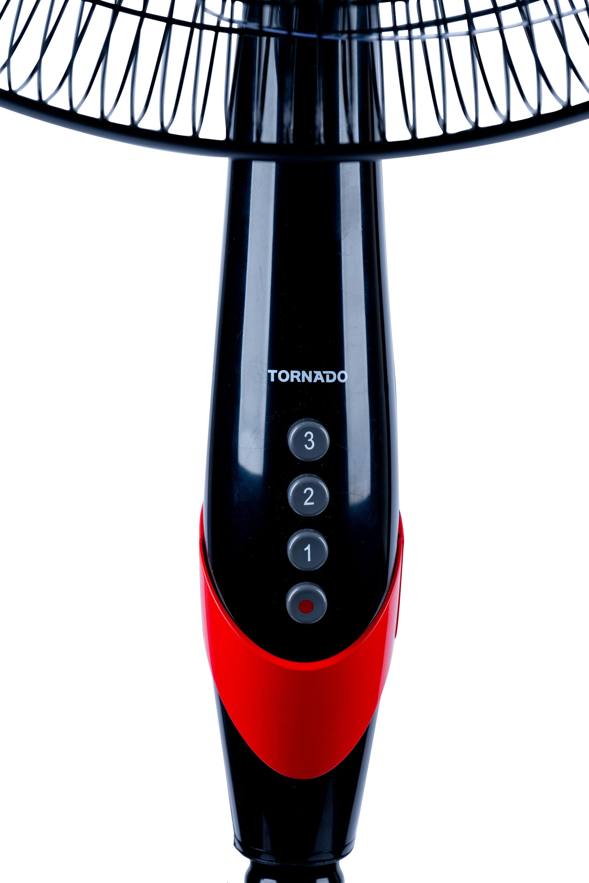 TORNADO Ventilador TSF-18XW / TSF-18XW Negro, rojo