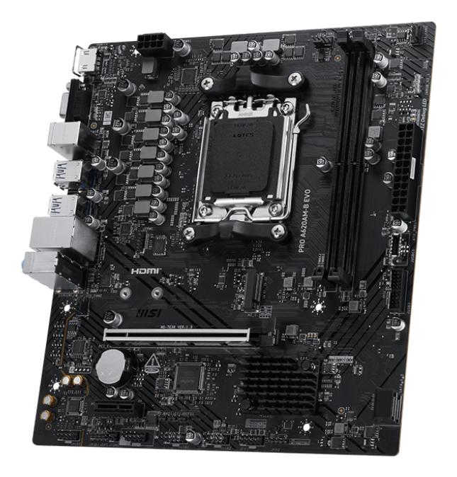 MSI Mainboard PRO A620AM-B EVO / 7E36-001R Black