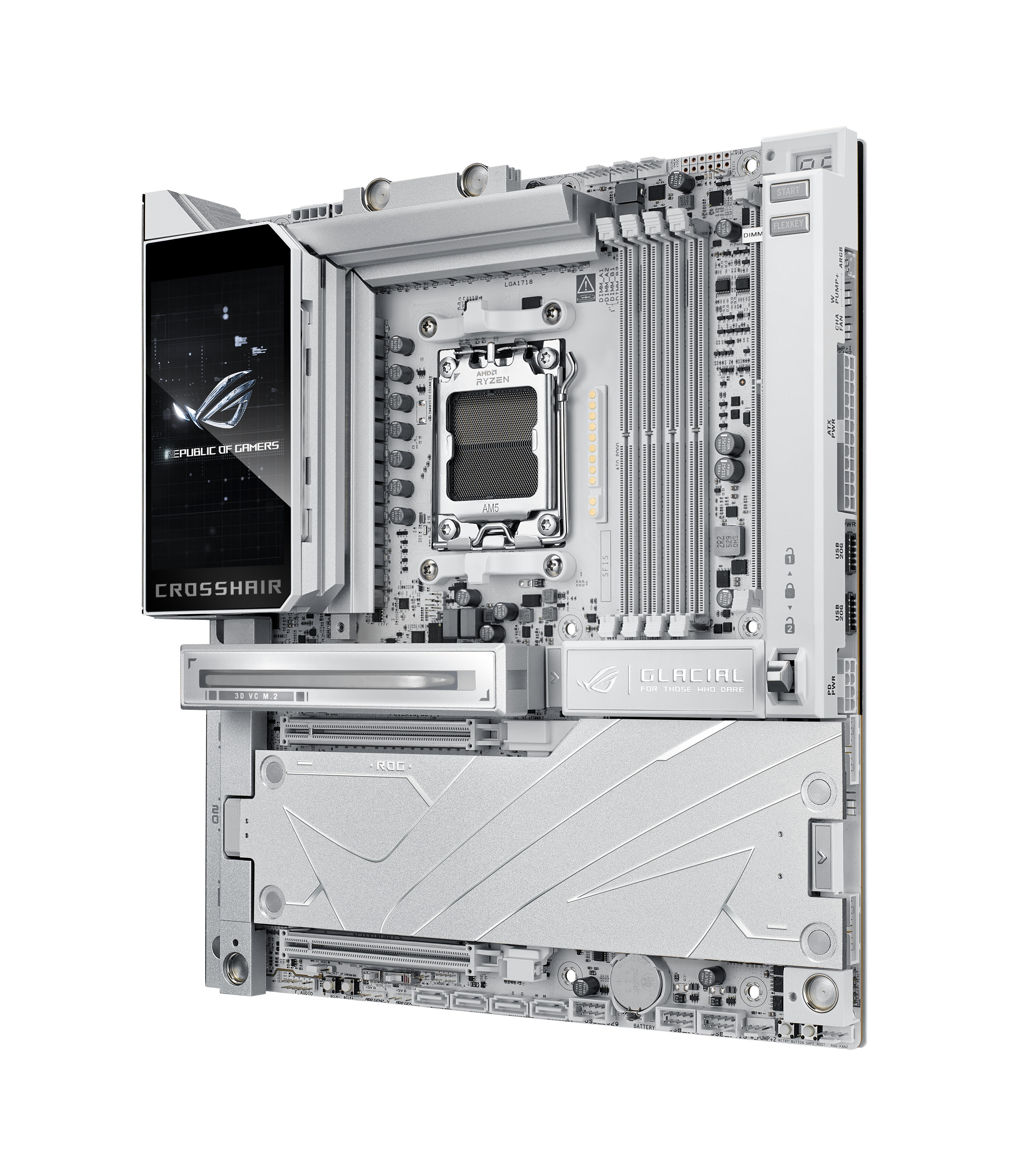 ASUS Scheda madre ROG CROSSHAIR X870E GLACIAL E-ATX / 90MB1NQ0-M0EAY0 Bianco