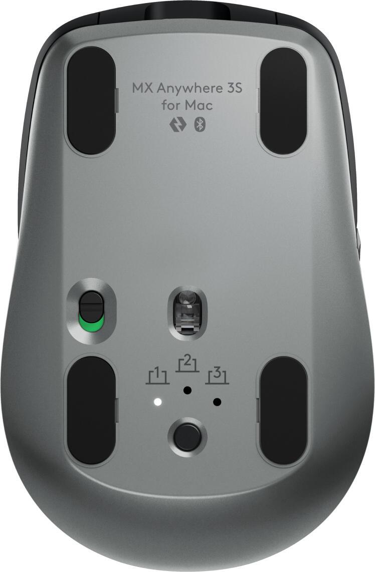 Logitech Ratón MX Anywhere 3S für Mac / 910-006947 Negro, grafito Standard