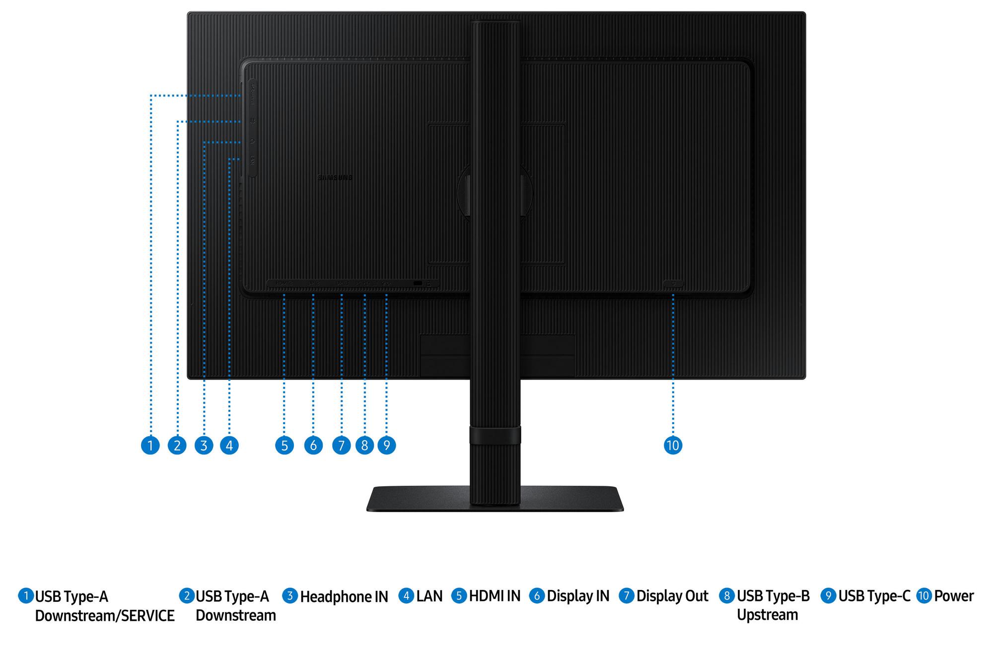 Samsung Monitor ViewFinity LS24D600UAU / LS24D600UAUXEN Negro 61 cm (24")