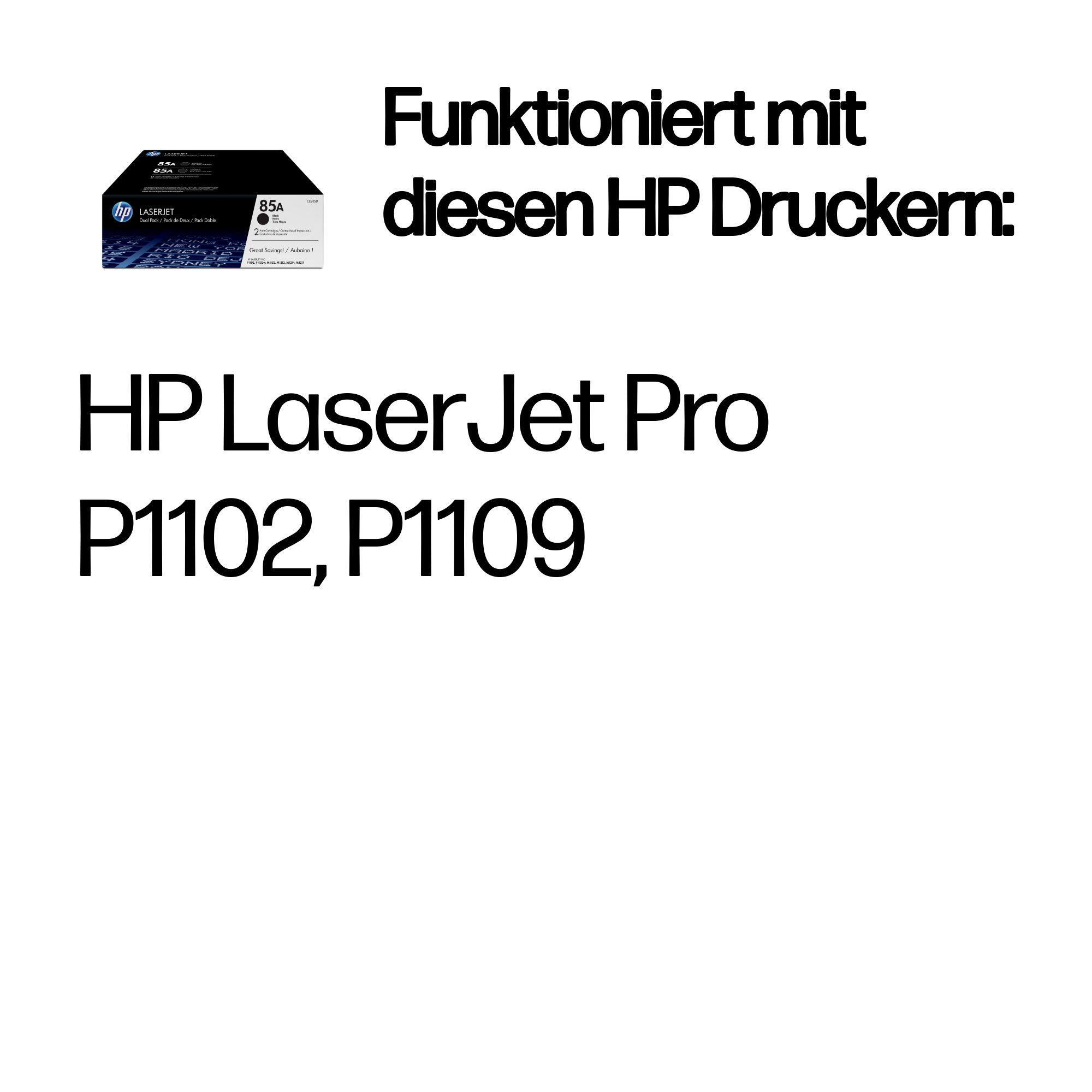 HP Toner 85A / CE285AD Black Doppelpack