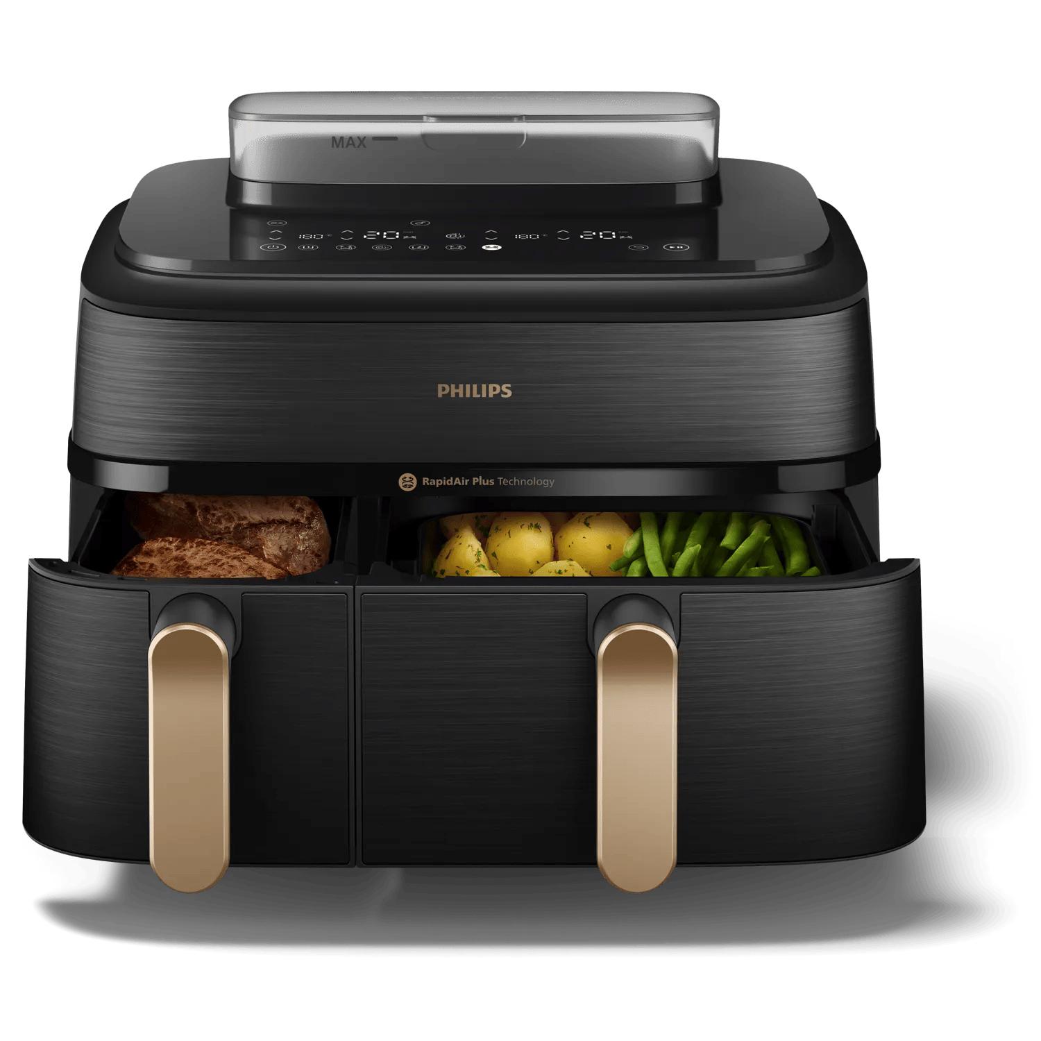 Philips Freidora de aire caliente 5000 Series / NA552/00 Negro, dorado