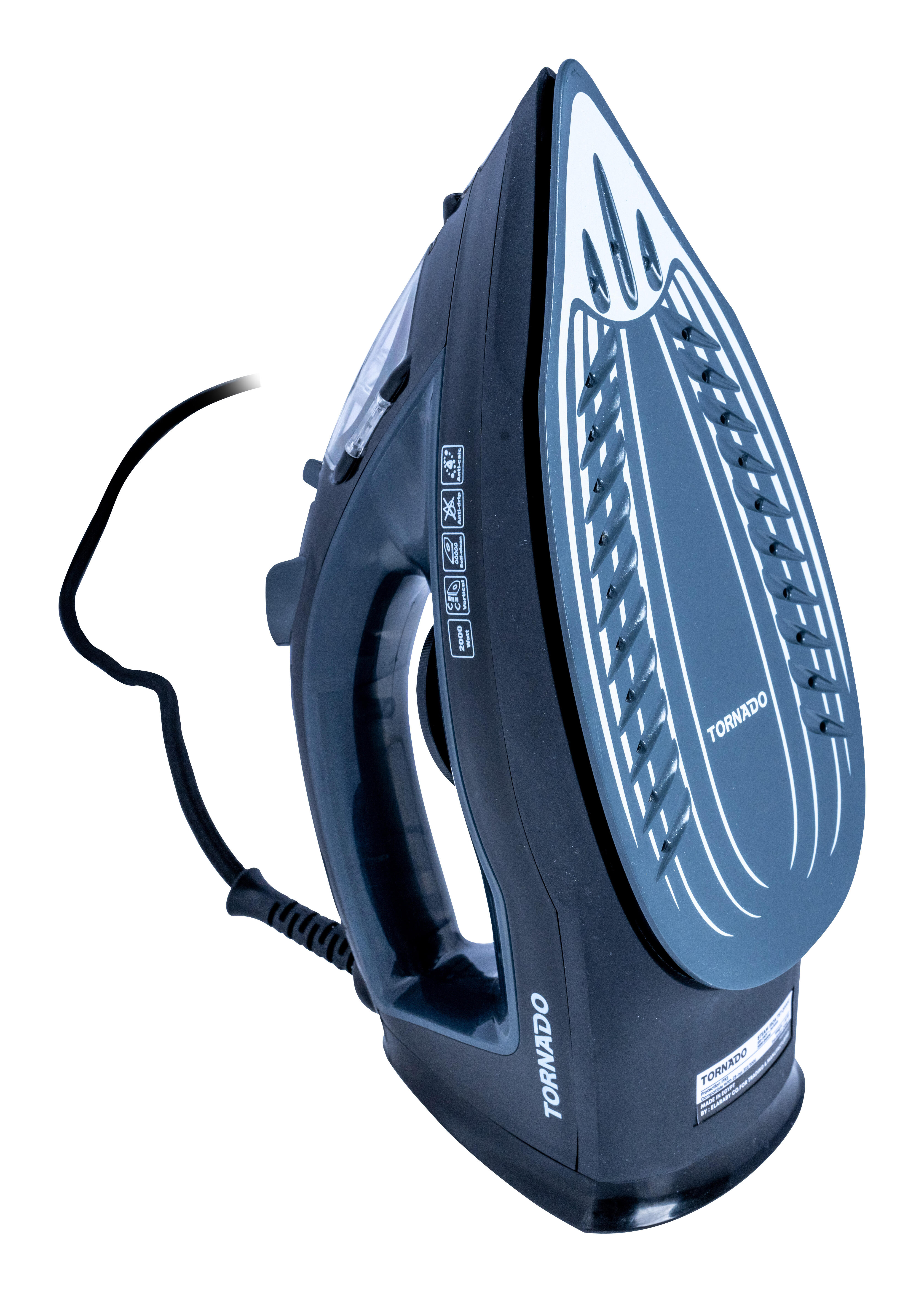 TORNADO Plancha de vapor TST-2000G Negro