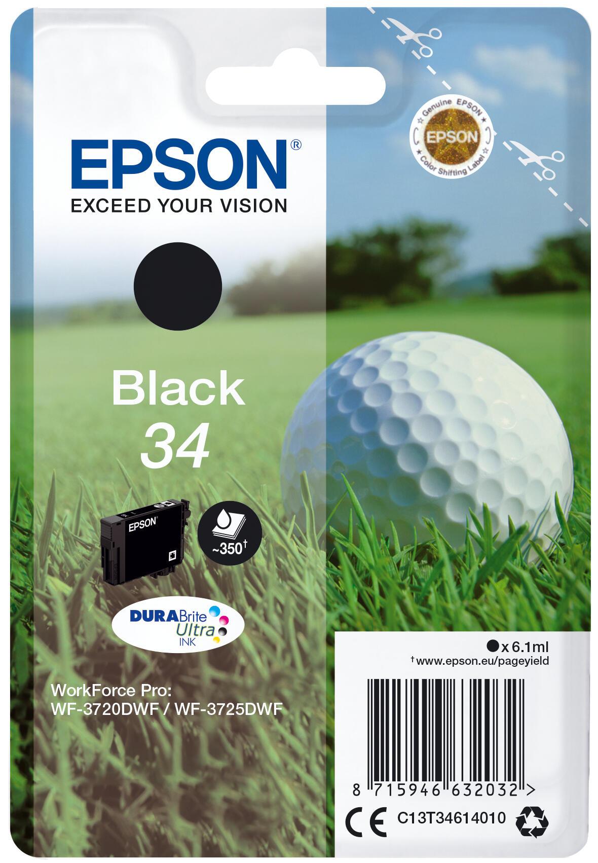 Epson Tinta 34 / C13T34614010 Negro Standard
