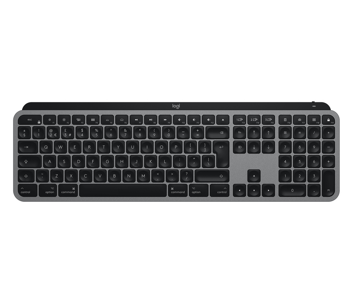 Logitech Tastatur MX Keys Advanced Mac / 920-009553 Grau