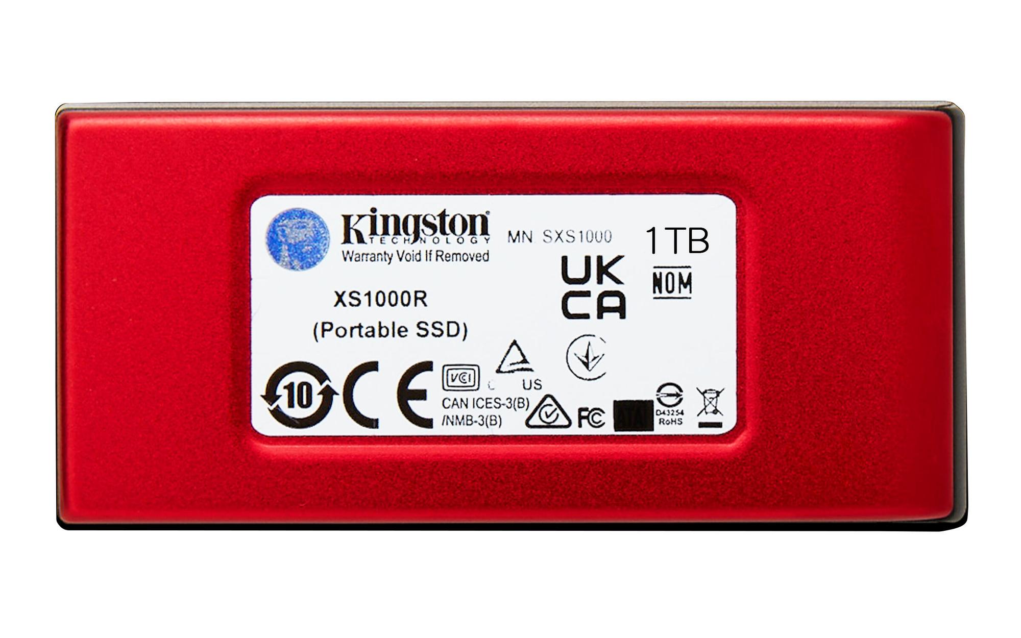 Kingston SSD esterno XS1000 1TB / SXS1000R/1000G Rosso