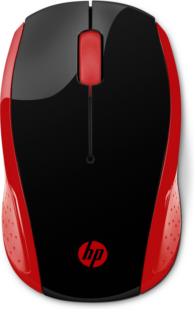 HP Mouse 200 / 2HU82AA#ABB Rosso/Nero