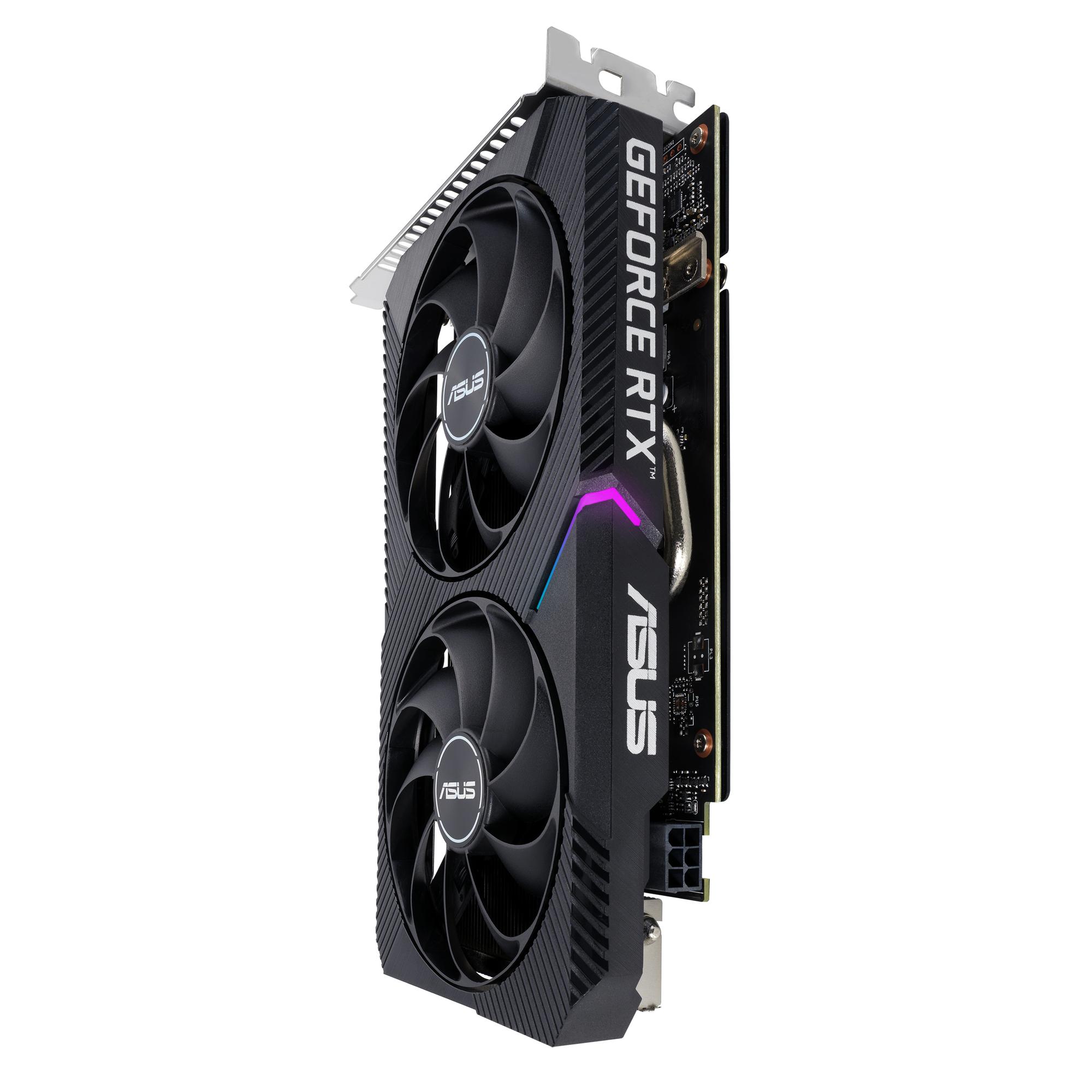 ASUS Graphics card Dual GeForce RTX 3050 V2 OC 8GB / 90YV0GH6-M0NA00 Black S