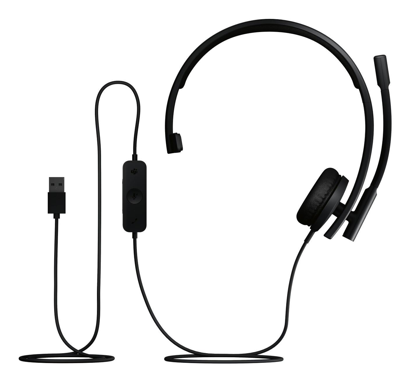 Logitech Headset H570e Mono MS USB-A / 981-001426 Schwarz