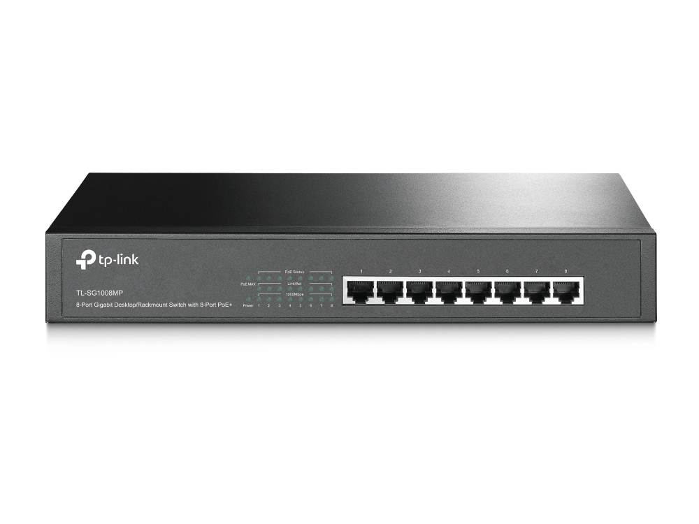 TP-LINK Switch SG1008M / TL-SG1008MP Black