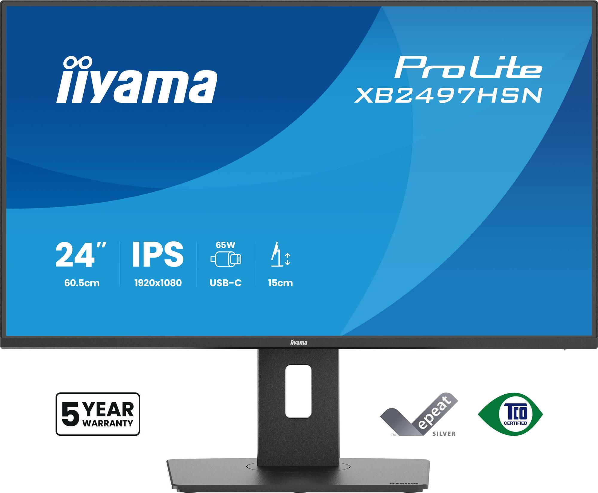 iiyama Monitor XB2497HSN-B1 / XB2497HSN-B1 Black Standard 60.5 cm (23.8")
