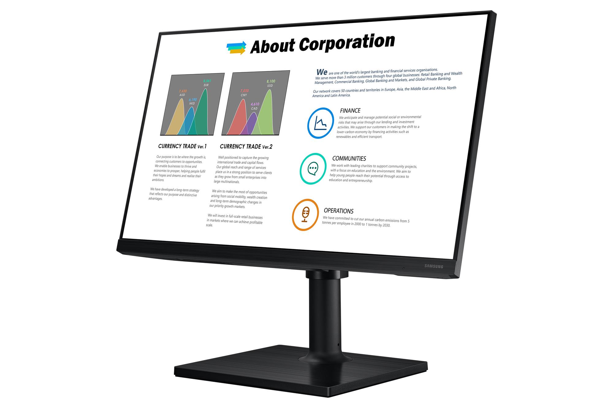 Samsung Monitor Essential LF27T450FZU / LF27T450FZUXEN Negro