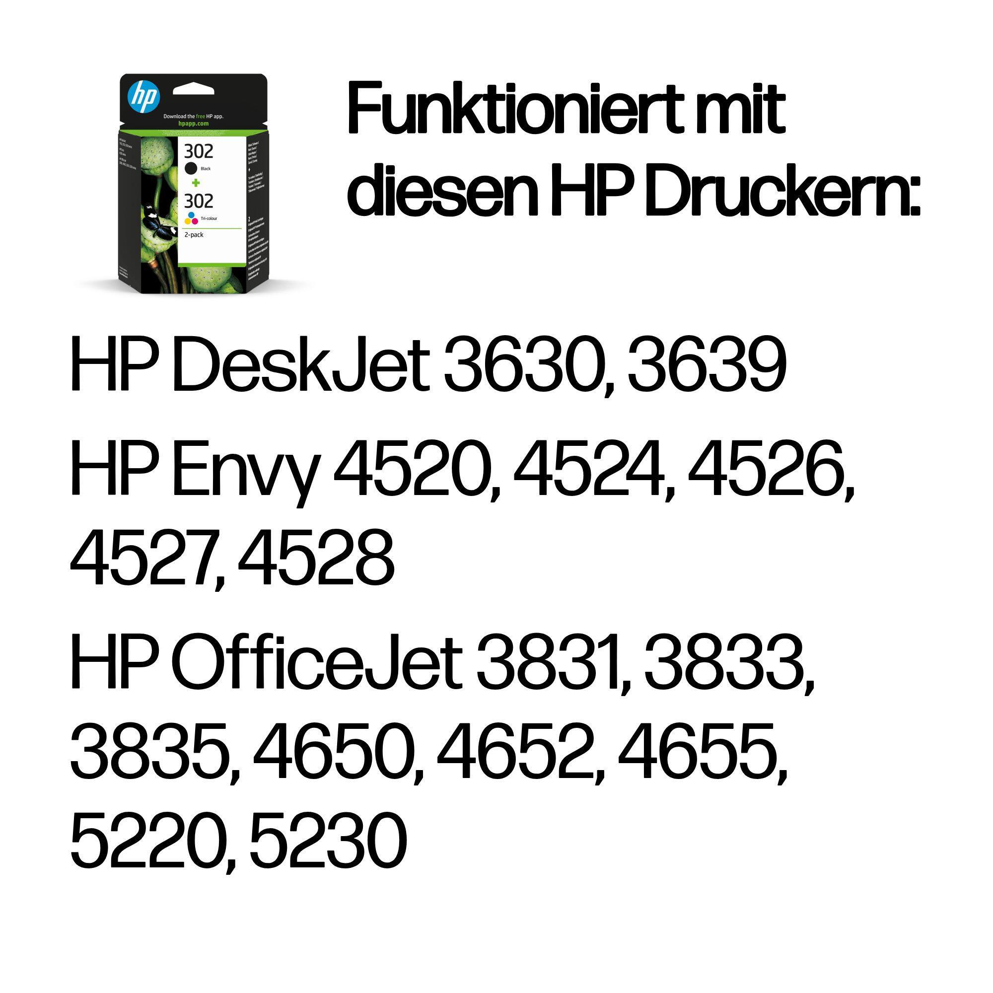 HP Encre 302 / X4D37AE BK,C,M,Y Multipack