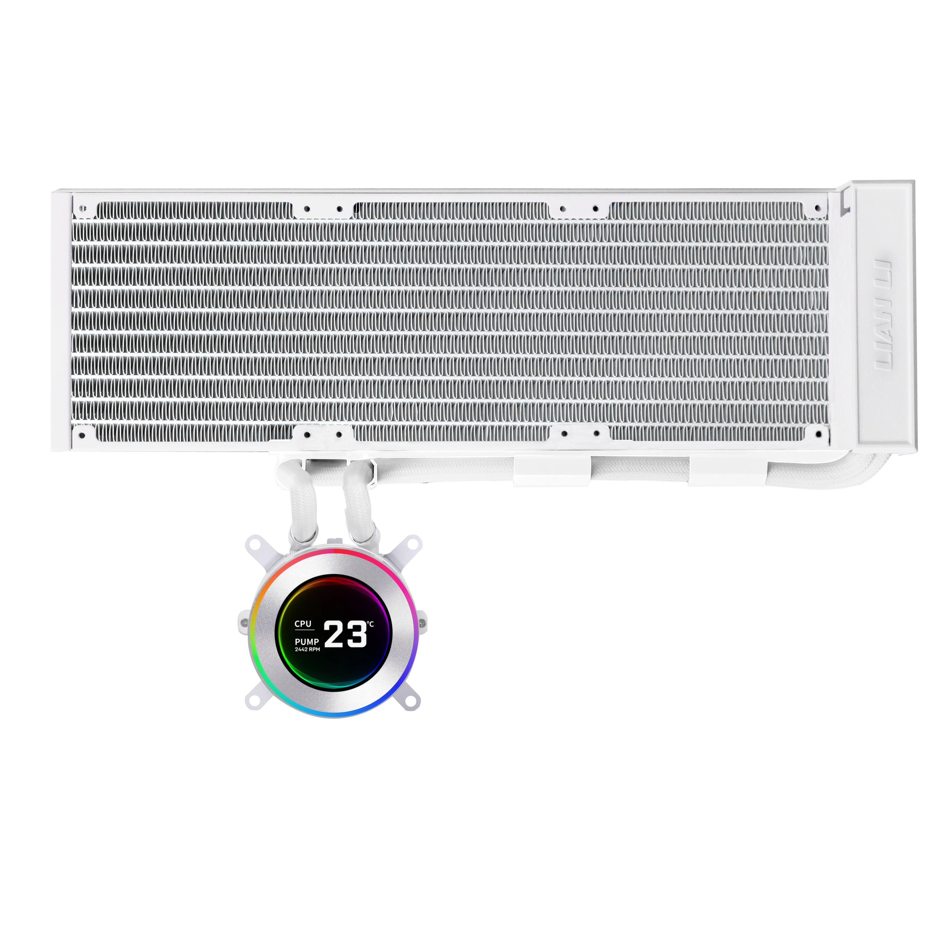 Lian Li Refrigeración por agua Hydroshift II LCD-C 360N / GHS2LCD36W Blanco