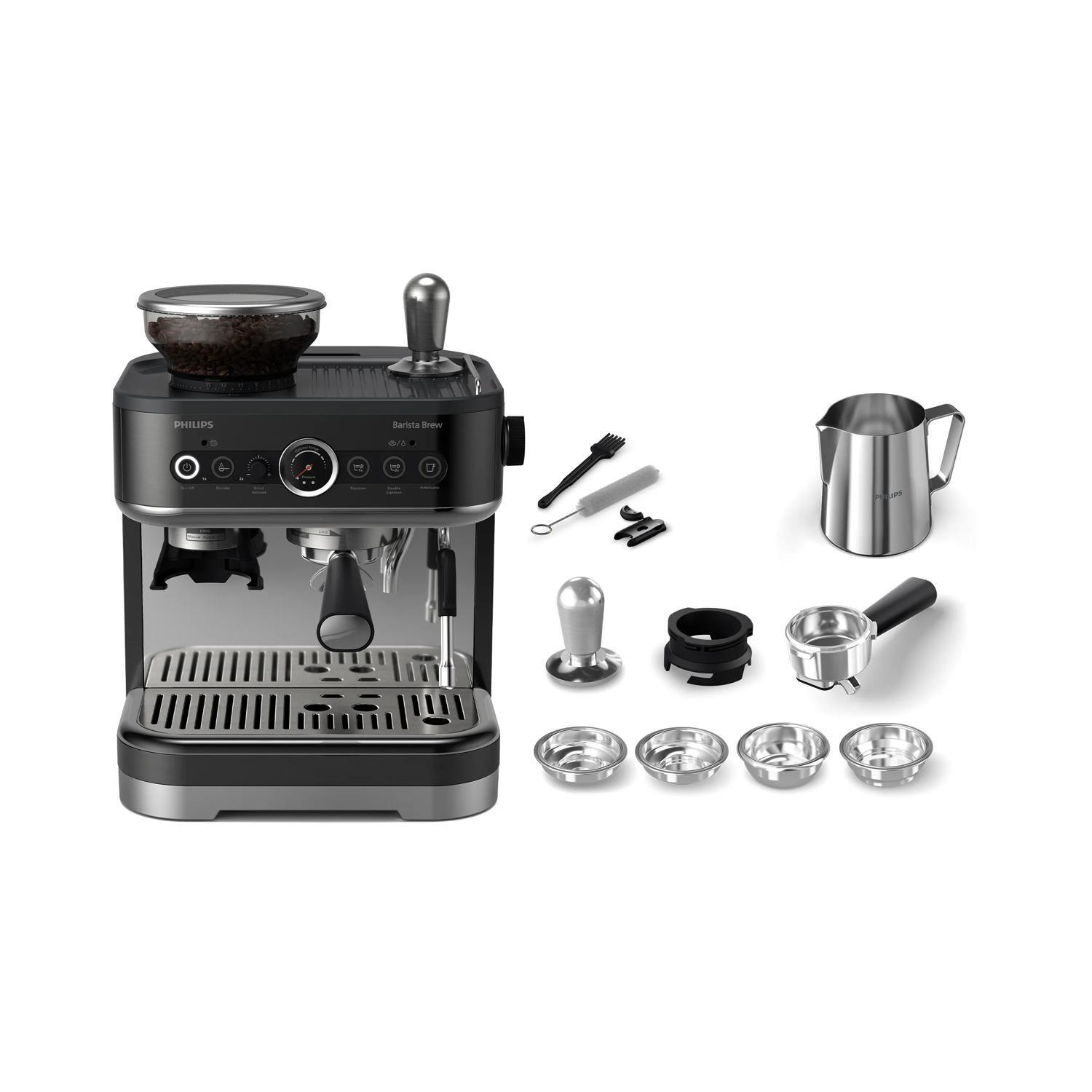 Philips Siebträgermaschine Barista Brew / PSA3218/10 Schwarz