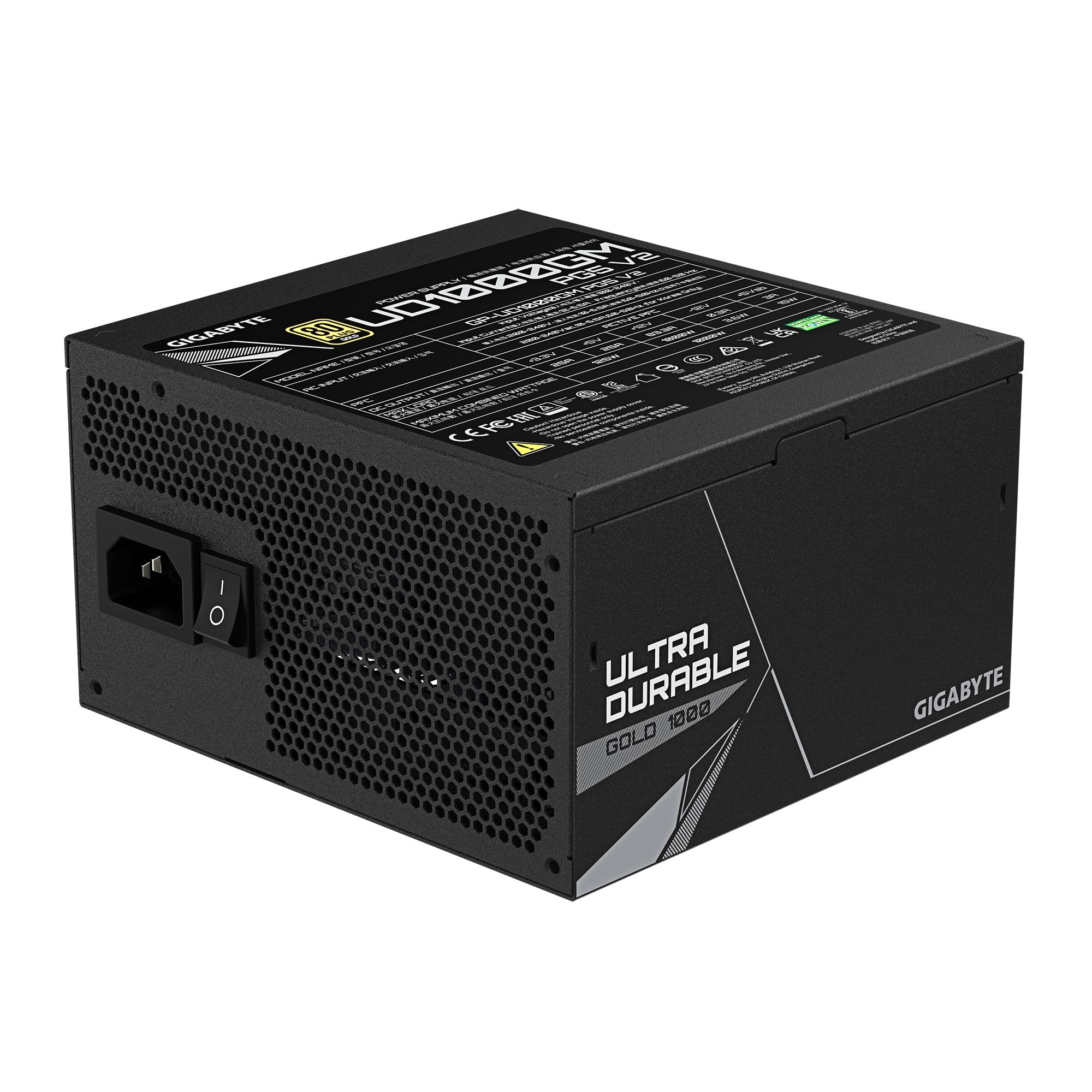 GIGABYTE Alimentatore per PC UD1000GM PG5 V2 / GP-UD1000GM PG5 V2 Nero