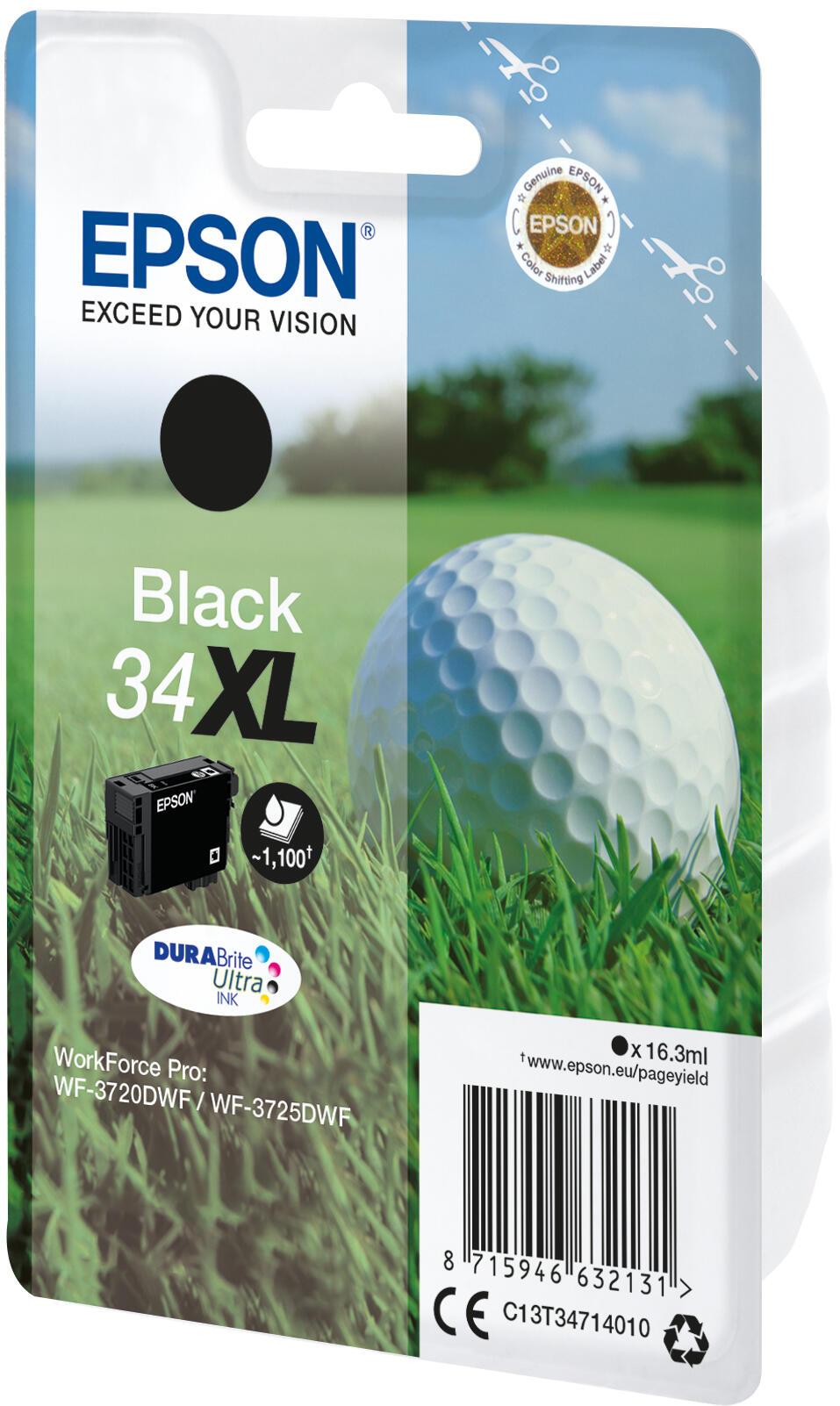 Epson Tinta 34XL / C13T34714010 Negro XL