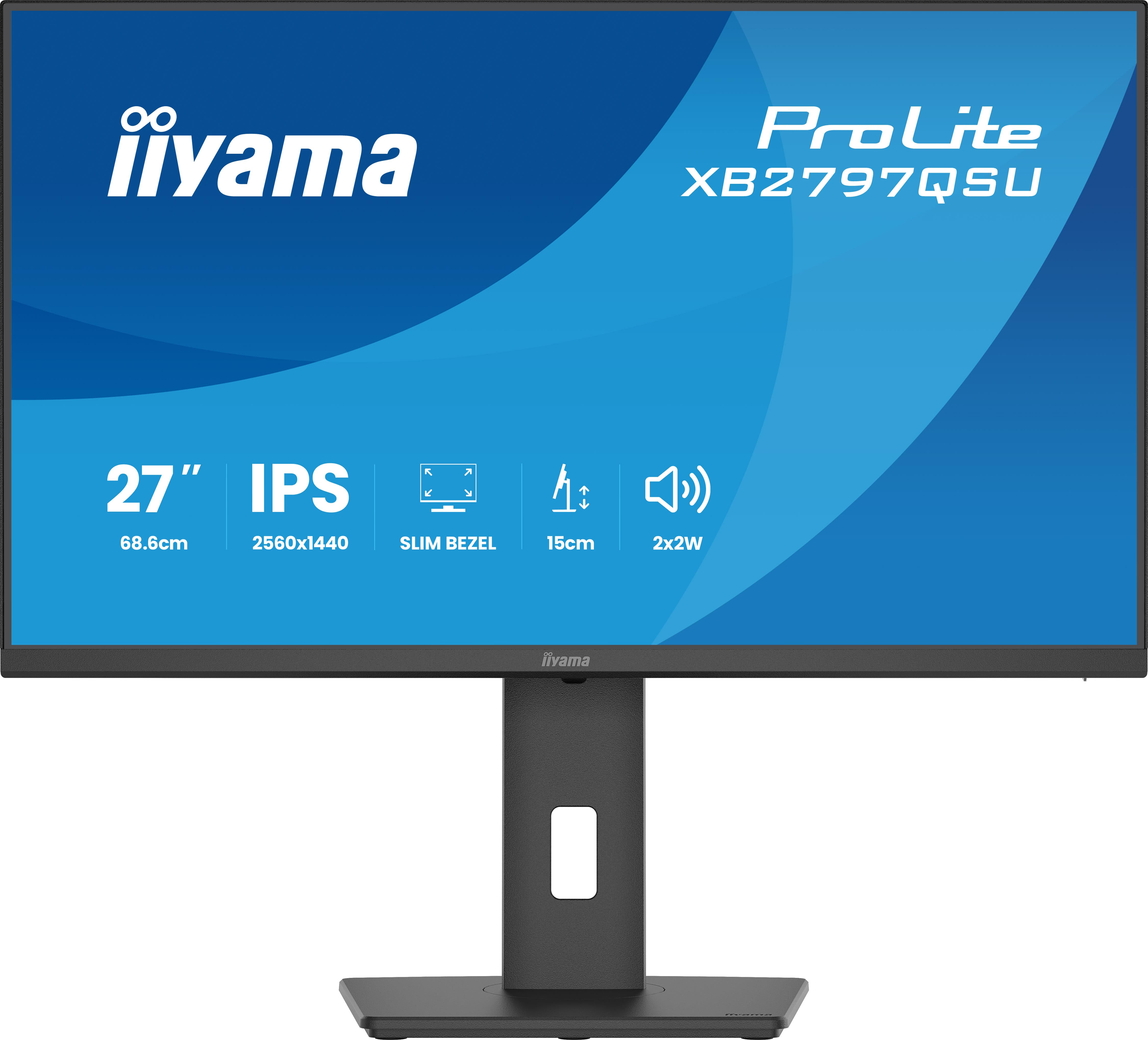 iiyama Monitor XB2797QSU-B1 / XB2797QSU-B1 Black Standard 68.6 cm (27")