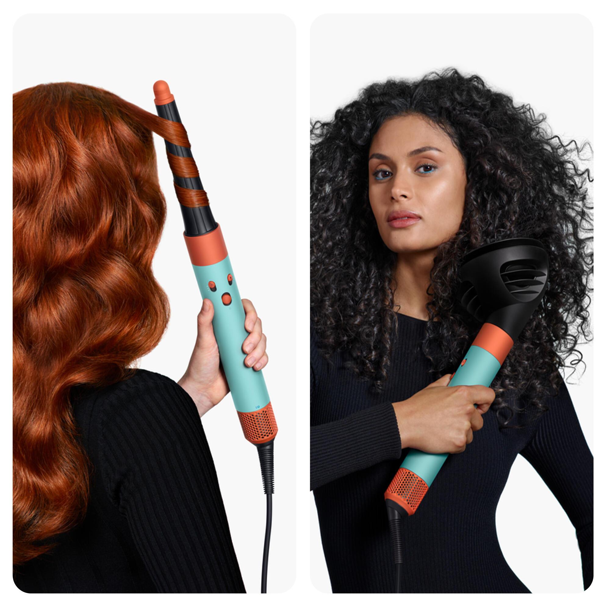 Dyson Fer à friser Airwrap i.d. Curly+Coily / 533736-01 Noir, orange, turquoise