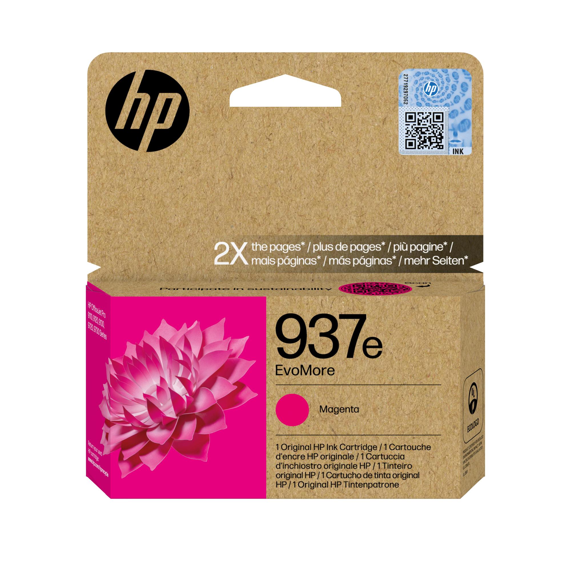 HP Tinta 937E / 4S6W7NE Magenta XL