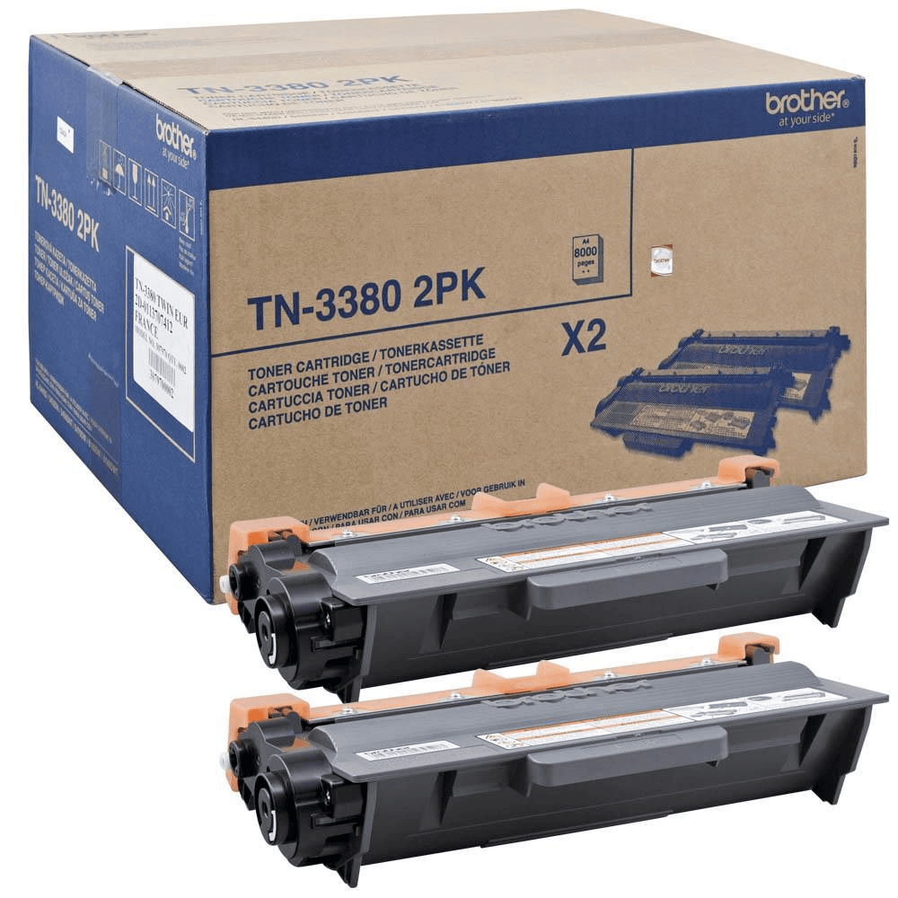 Brother Toner TN-3380TWIN Schwarz