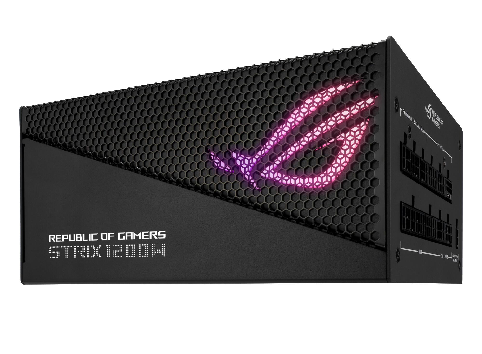 ASUS PC power supply unit ROG Strix 1200W Aura Ed. / 90YE00P0-B0NA00 Black