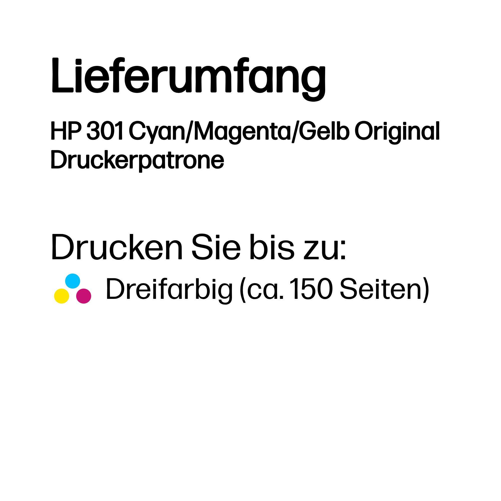 HP Tinta 301 / CH562EE C,M,Y Standard