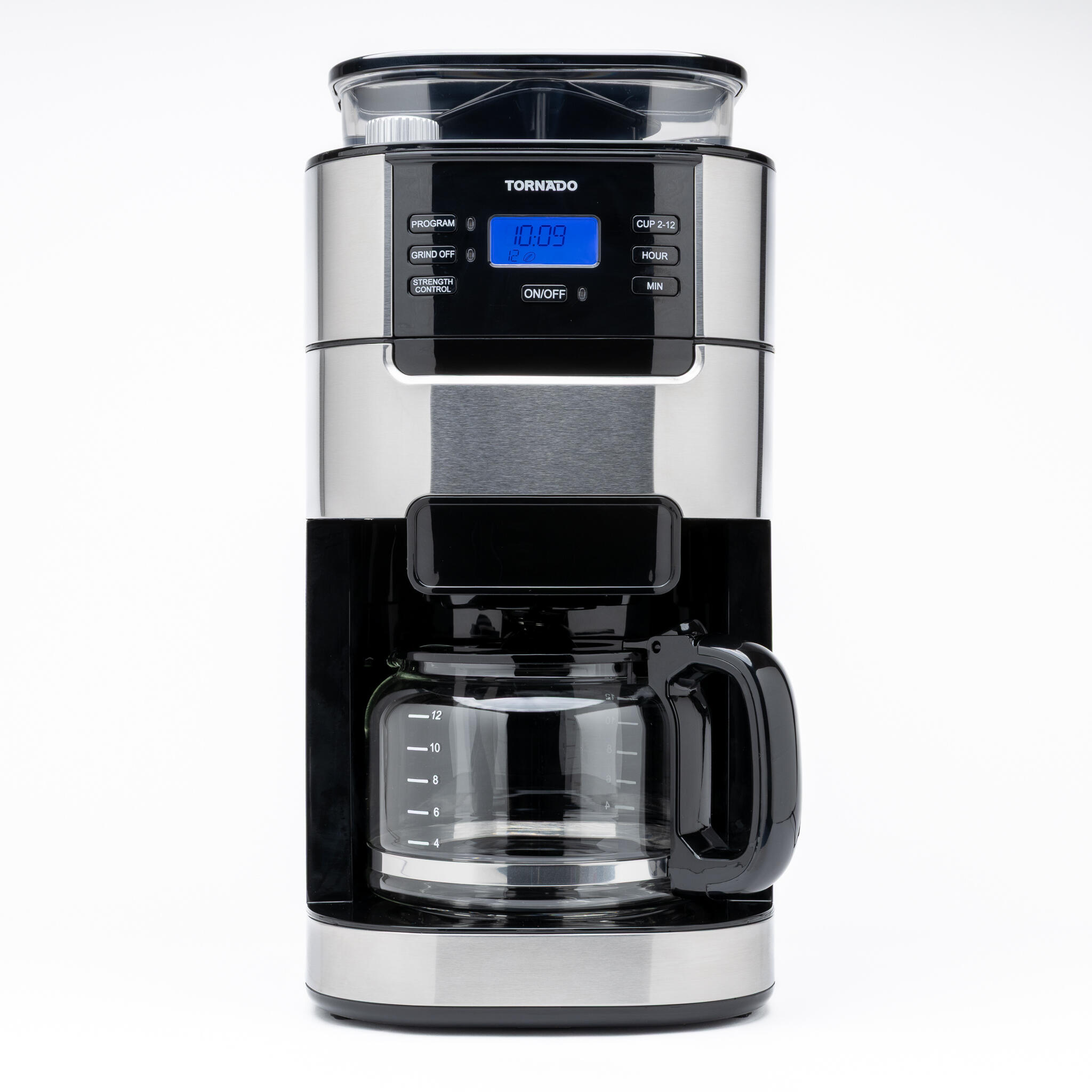 TORNADO Cafetera de filtro TCM1025A-GS Negro