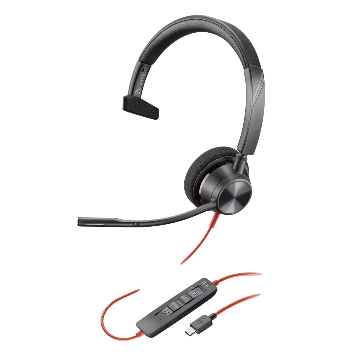 Plantronics/Poly Casque Blackwire 3310 MS / 8X216AA Noir