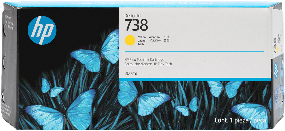 HP Ink 738XL / 676M8A Yellow XL