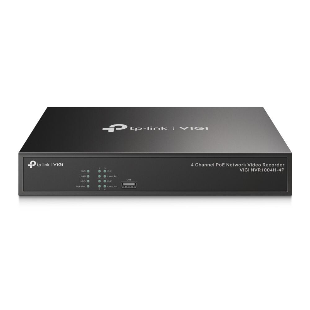 TP-Link Registratore video NVR1004H-4P / VIGI NVR1004H-4P Nero Standard