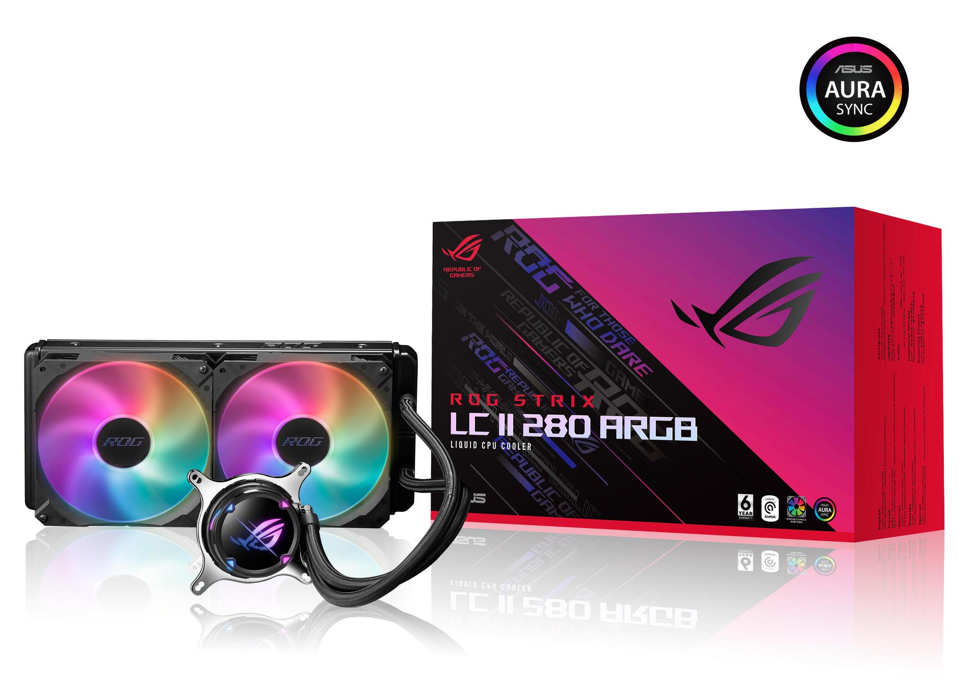 ASUS Water cooling ROG Strix LC II 280 ARGB / 90RC00C1-M0UAY1 Black L