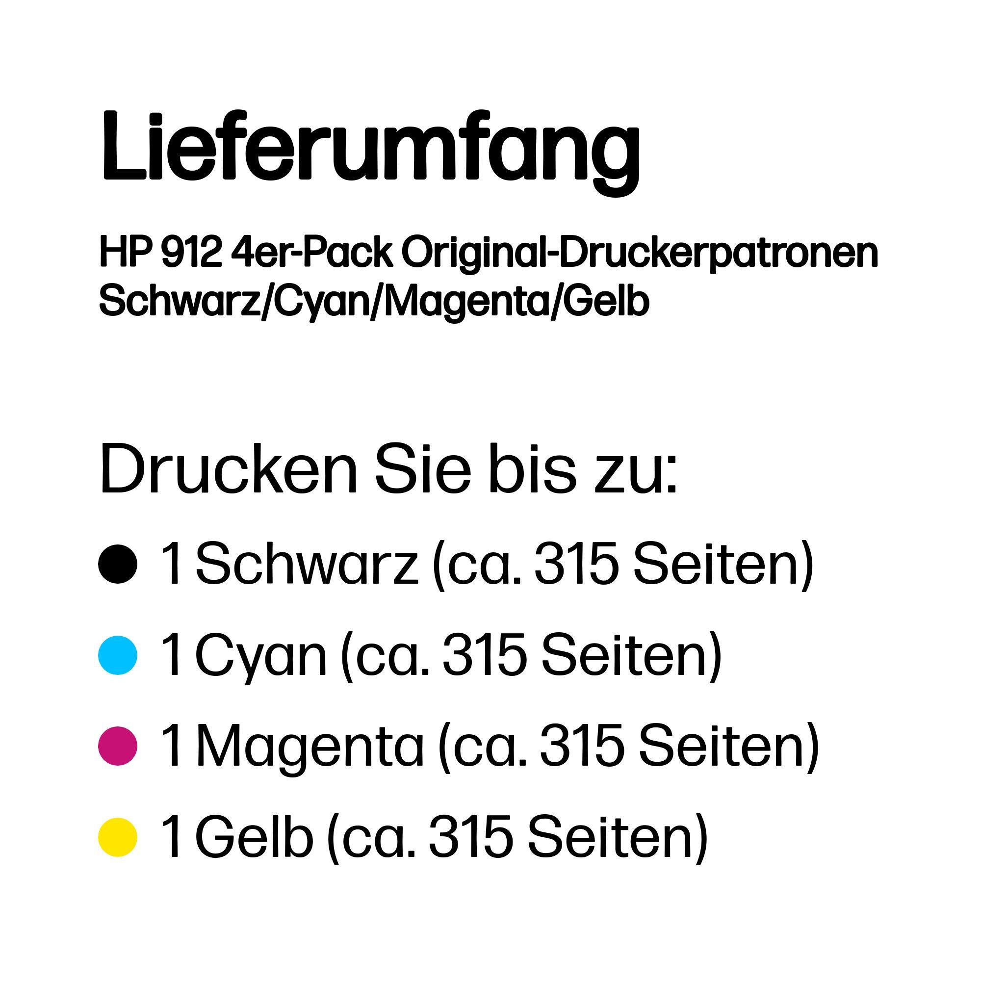 HP Ink 912 / 6ZC74AE BK,C,M,Y Multipack