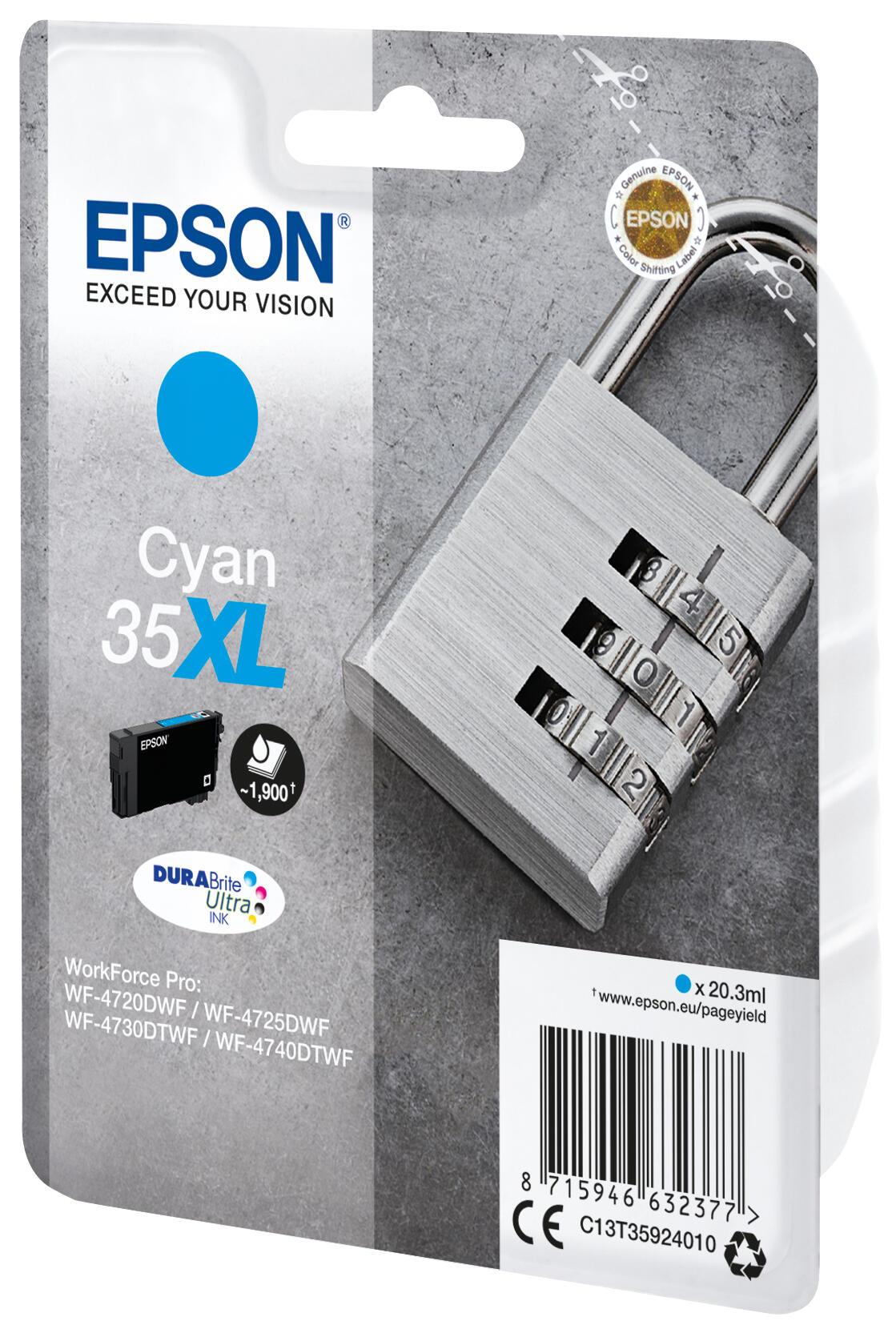 Epson Tinta 35XL / C13T35924010 Cian XL
