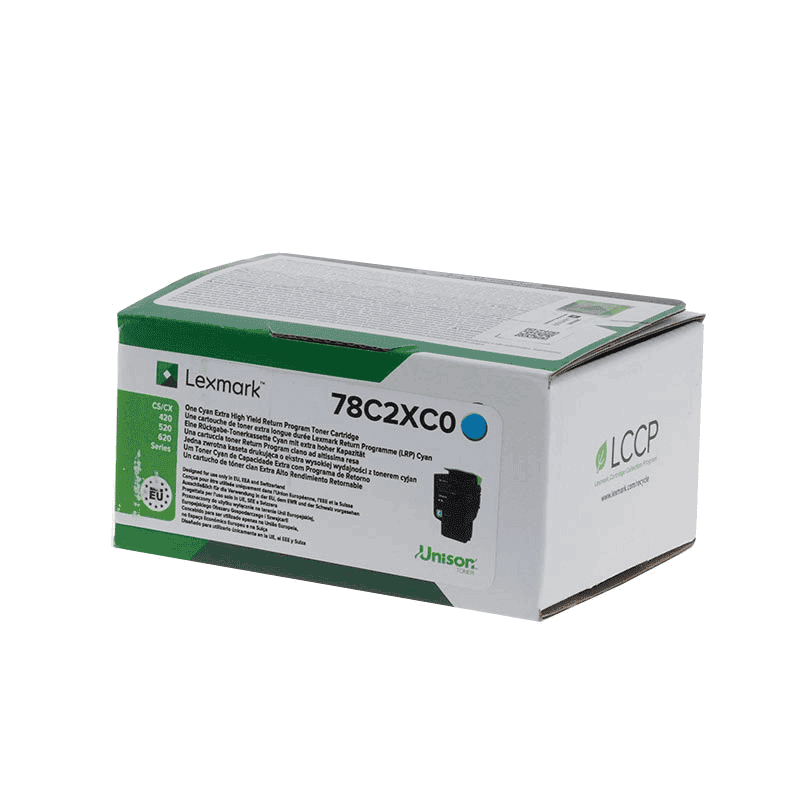 Lexmark Toner 78C2XC0 Ciano