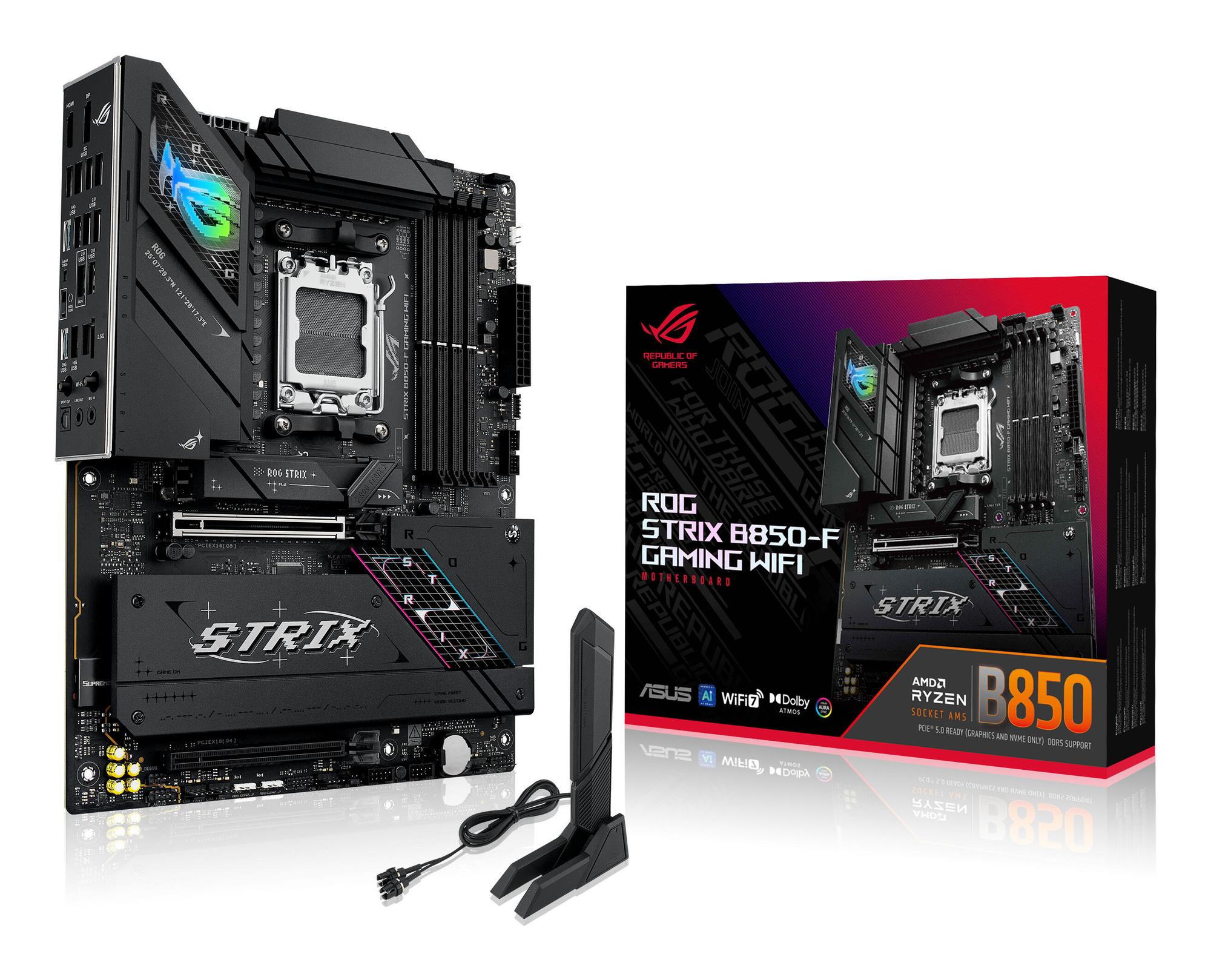 ASUS Carte mère ROG Strix B850-F Gaming WIFI / 90MB1J70-M0EAY0 Noir