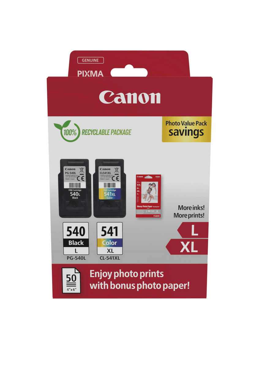 Canon Tinte PG540L/CL541XL / 5224B012 BK,C,M,Y