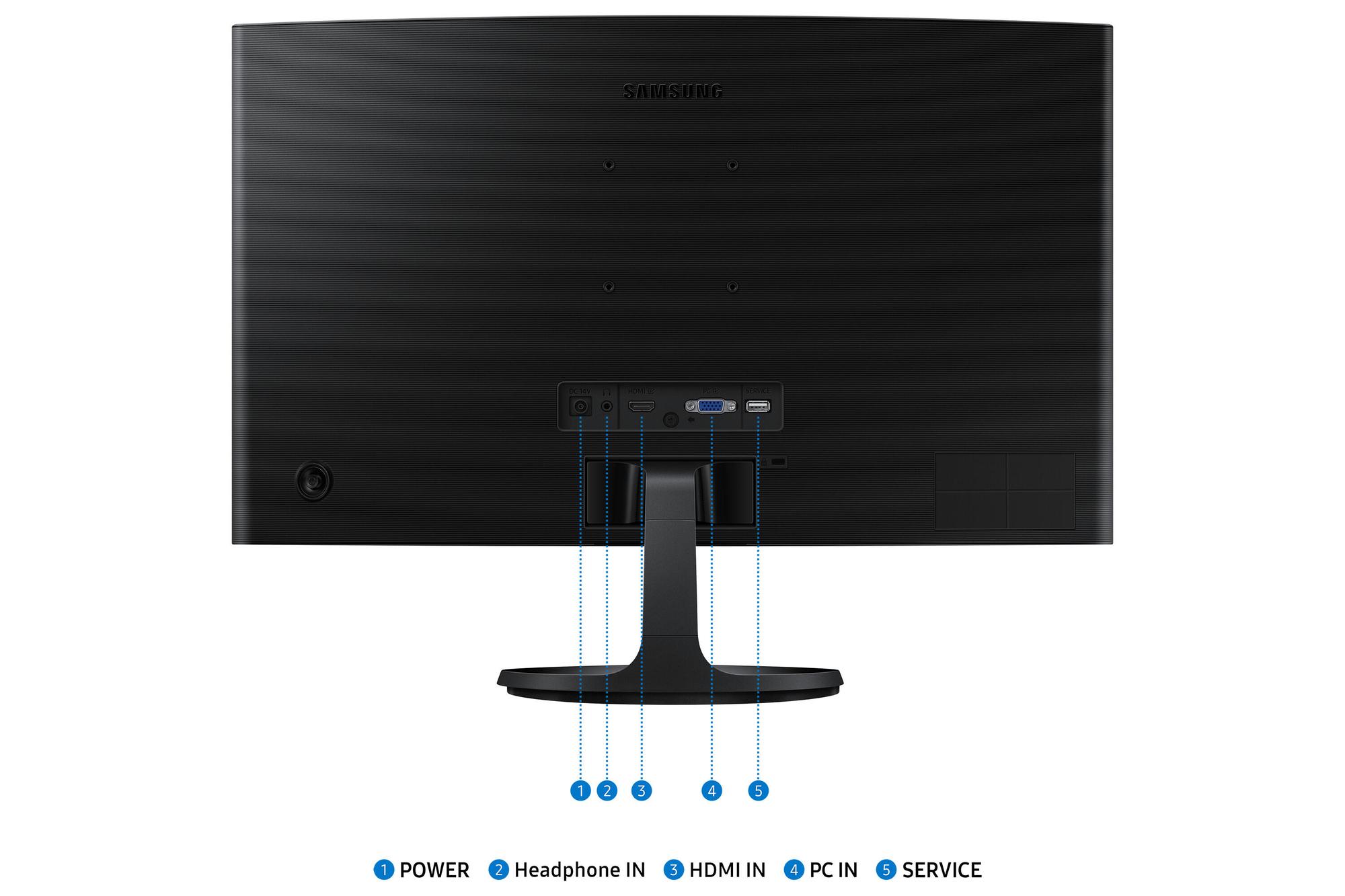 Samsung Monitor Essential LS24D364GAU / LS24D364GAUXEN Nero 61 cm (24")