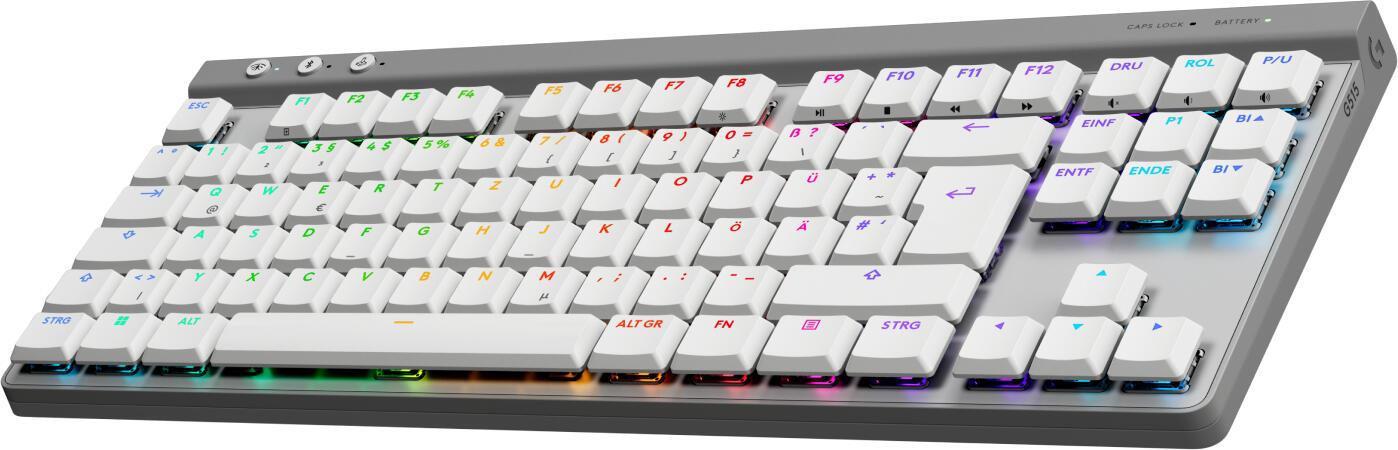 Logitech Tastatur G515 Lightspeed TKL GL Tactile / 920-012543 Weiß