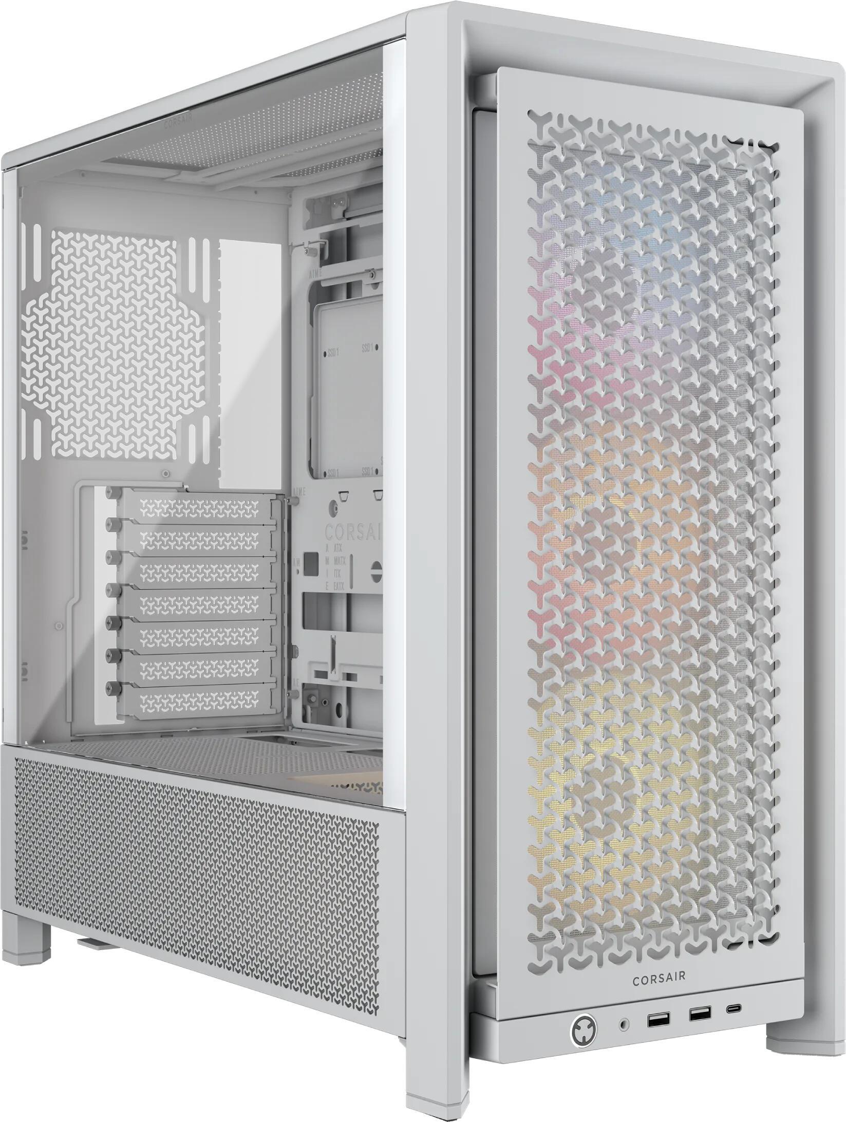 Corsair Boîtier PC FRAME 4000D RS ARGB / CC-9011297-WW Blanc