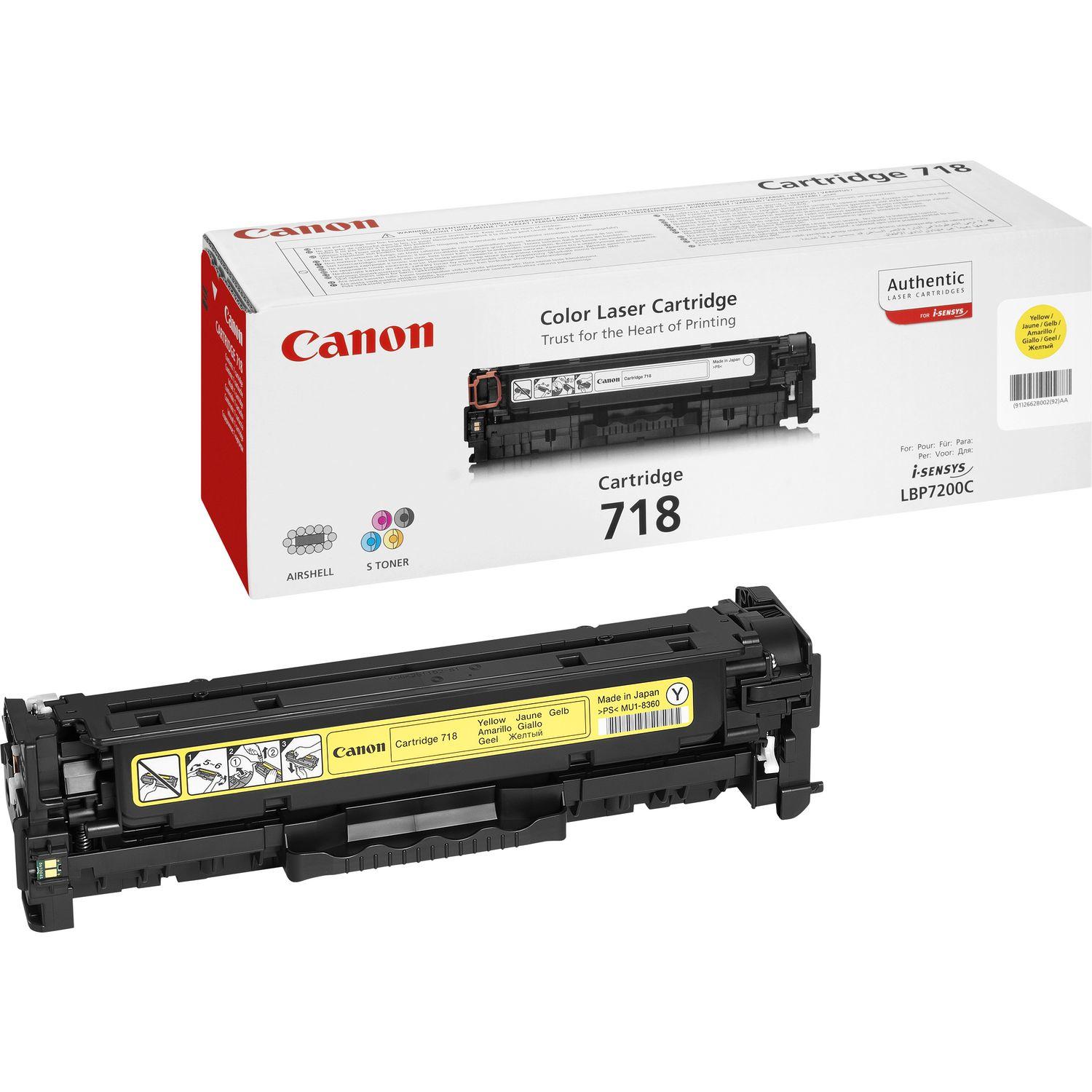 Canon Tóner 718 / 2659B002 Amarillo Standard