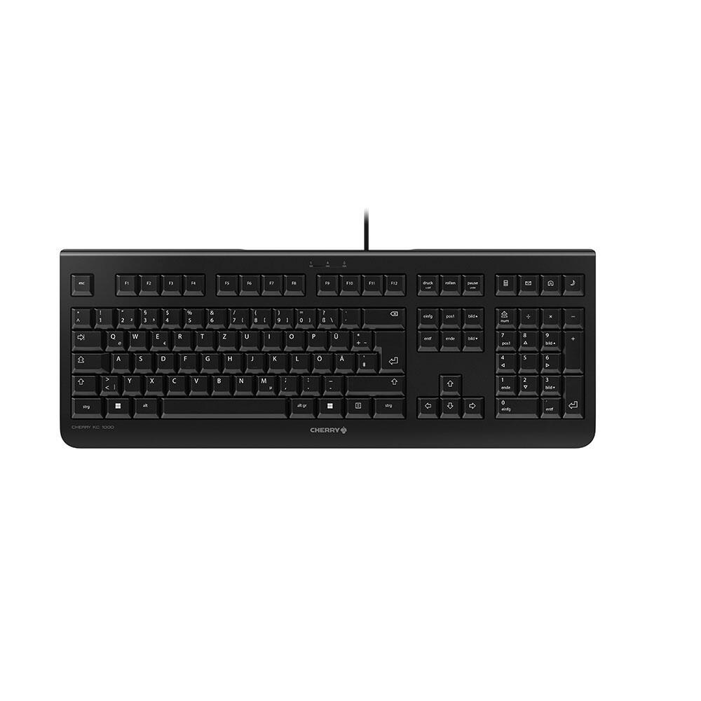CHERRY Tastatur KC1000B / JK-0800DE-2 Schwarz
