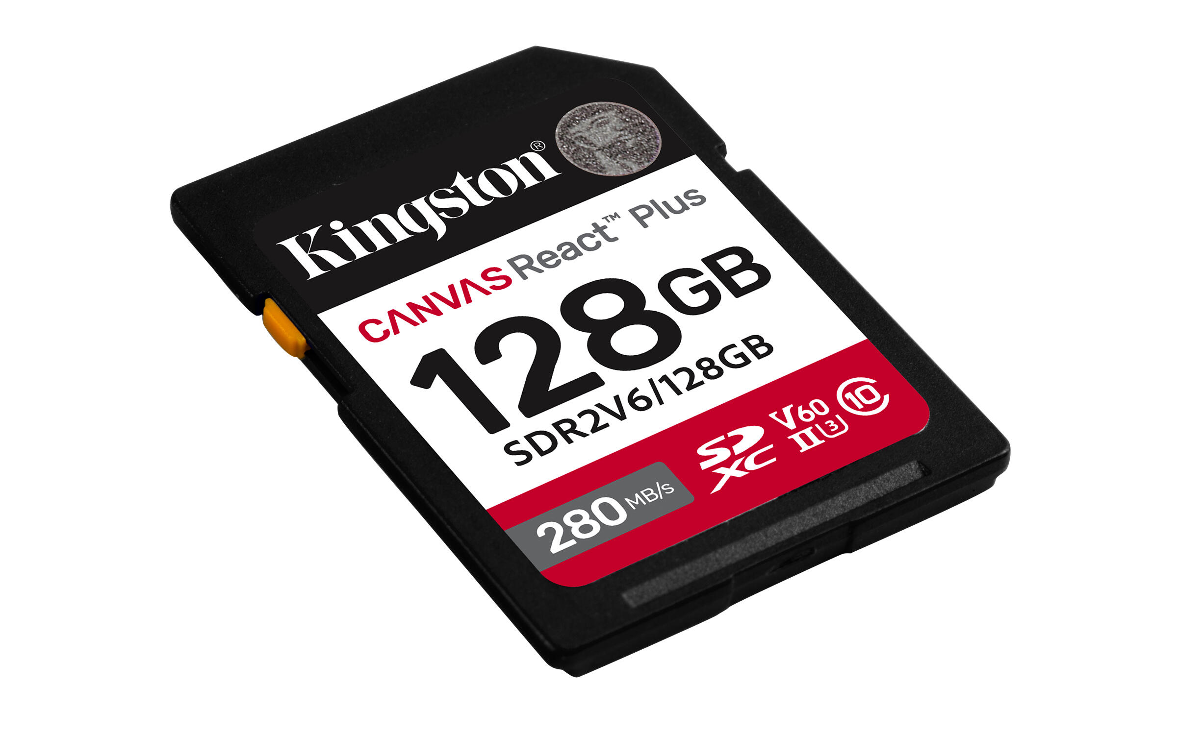 Kingston Scheda SD Canvas React Plus 128GB V60 / SDR2V6/128GB Nero