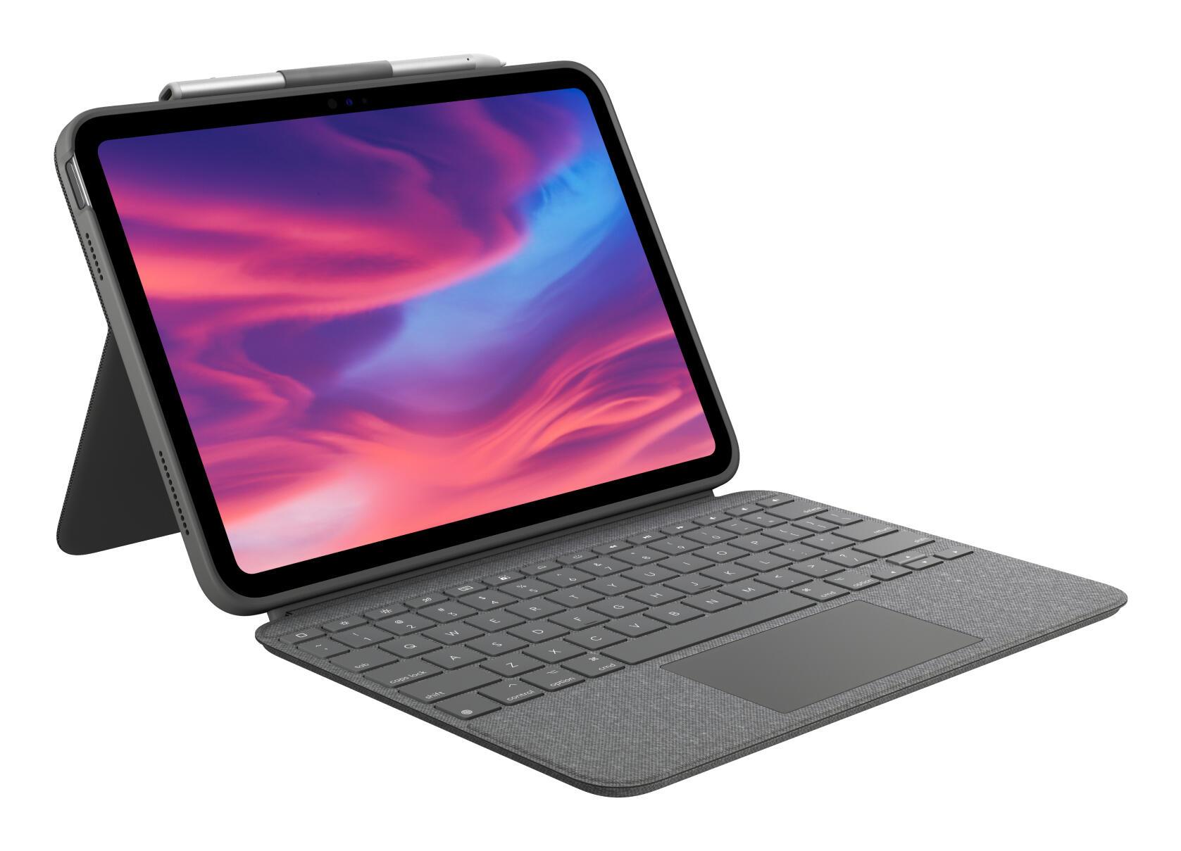 Logitech Cover and keyboard Combo Touch für iPad 11" DE / 920-011435 Grey