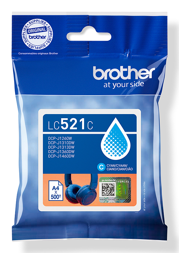 Brother Tinte LC-521C / LC521C Cyan