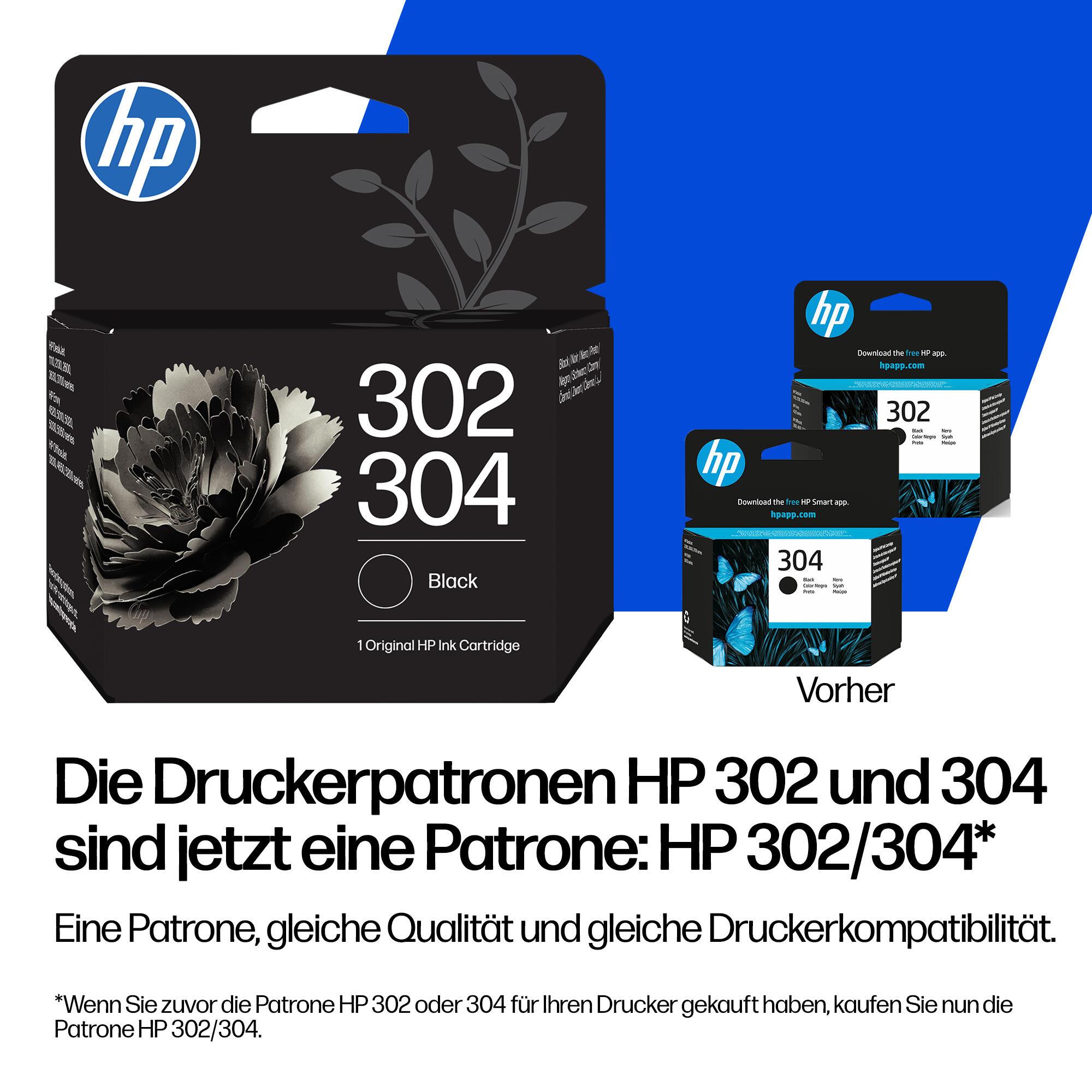 HP Tinte 302/304 / B7RT7AE Schwarz