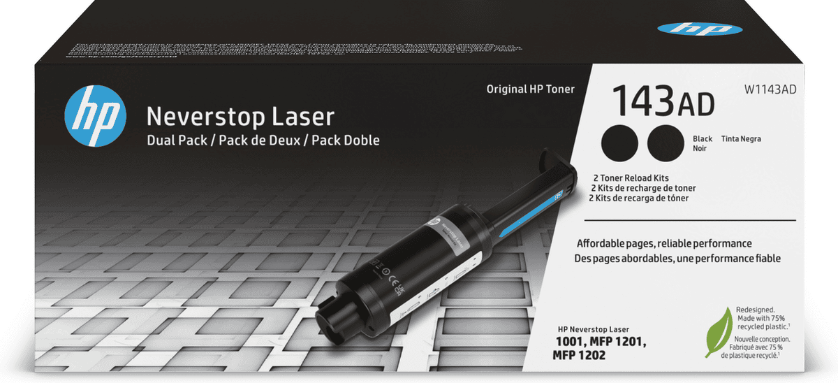 HP Toner W1143AD / W1143AD Schwarz Doppelpack