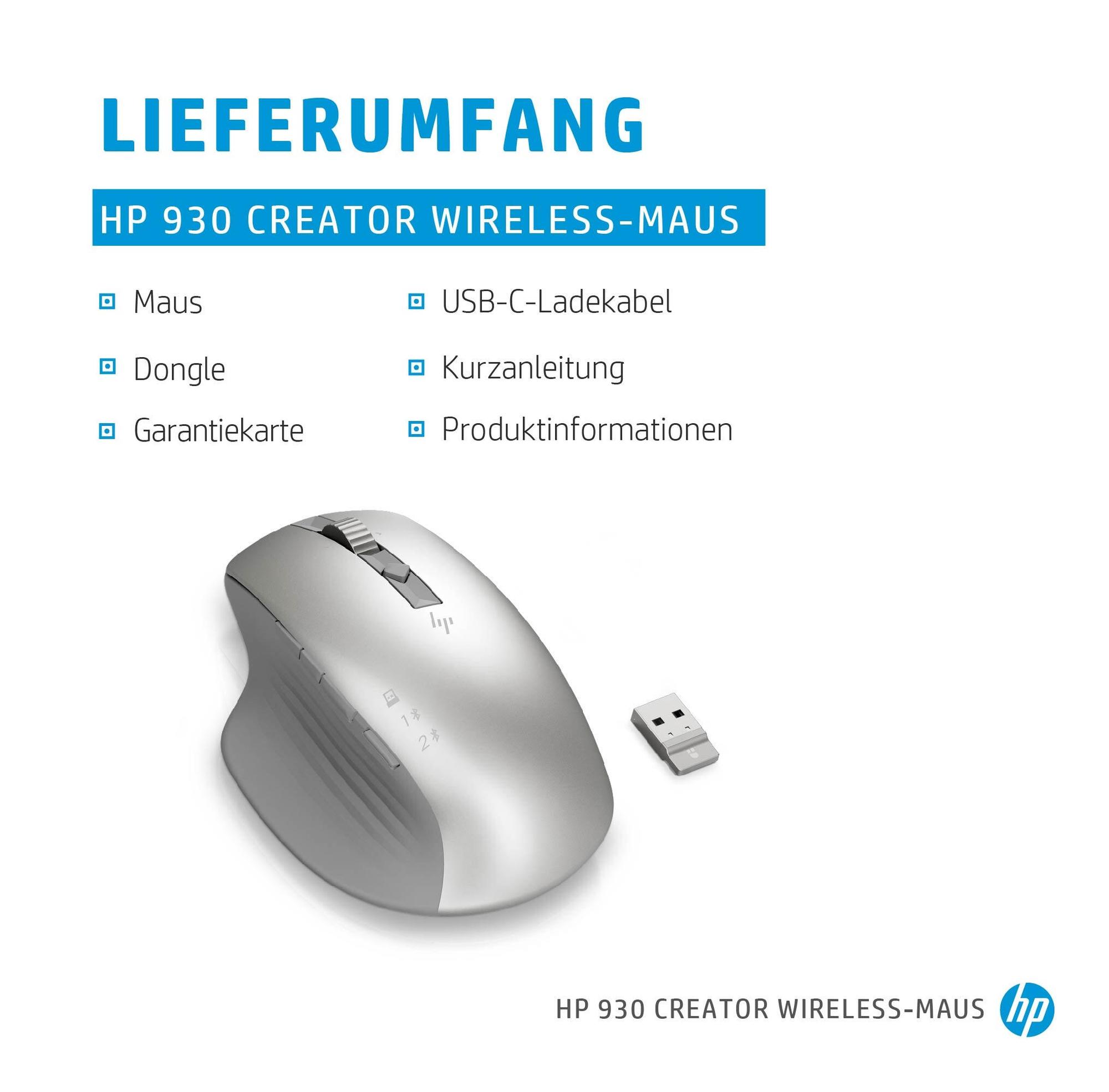 HP Mouse Creator 930 / 1D0K9AA#ABB Argento